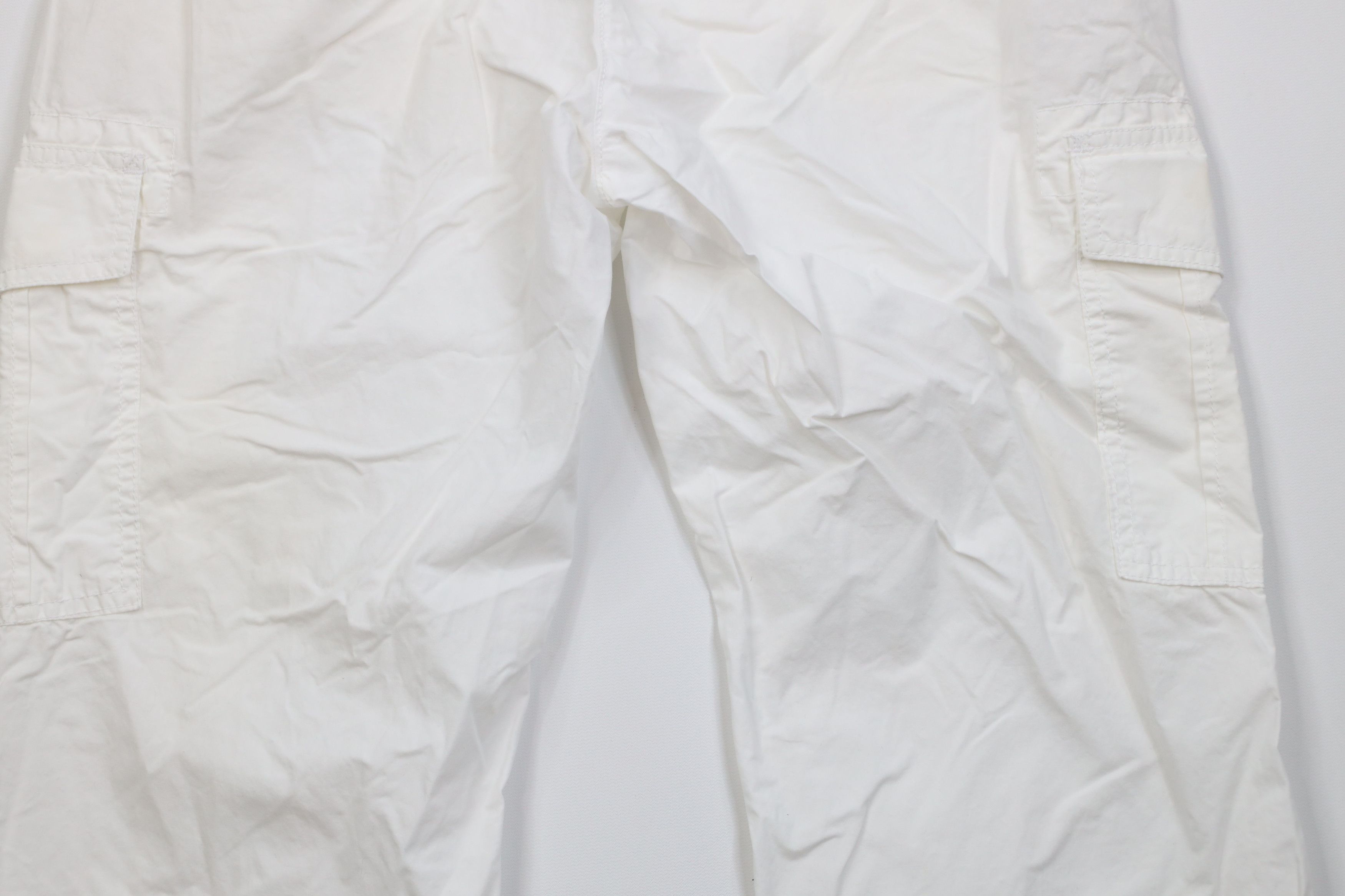 Lands' End Vintage Lands End Roll Cuff Cargo Pants White Cotton Size 32" / US 10 / IT 46 - 13 Thumbnail