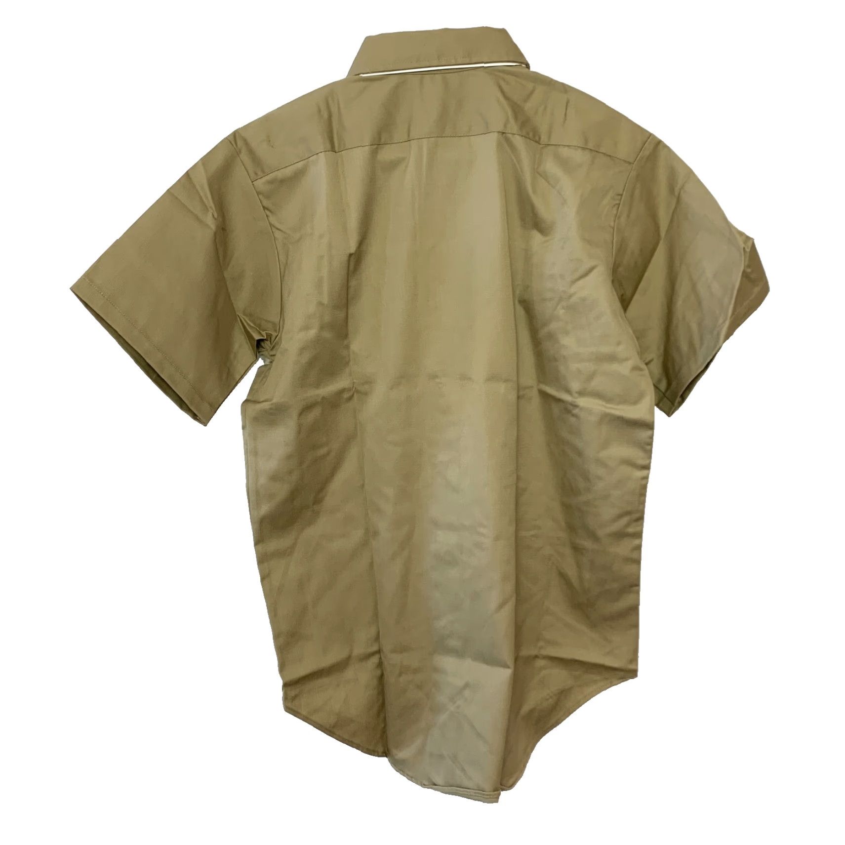 Vintage VINTAGE Key Imperial Deadstock Work Shirt Short Sleeve Button Medium Brown 70s Military/Landgirl Mens Size US M / EU 48-50 / 2 - 6 Thumbnail