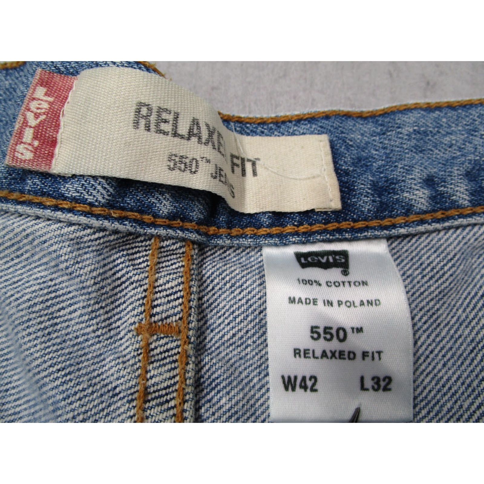 Levi's VINTAGE Levi's Jeans Mens 42 Relaxed Fit Denim 90s Baggy Straight Leg Blue Classic Size US 42 / EU 58 - 3 Thumbnail