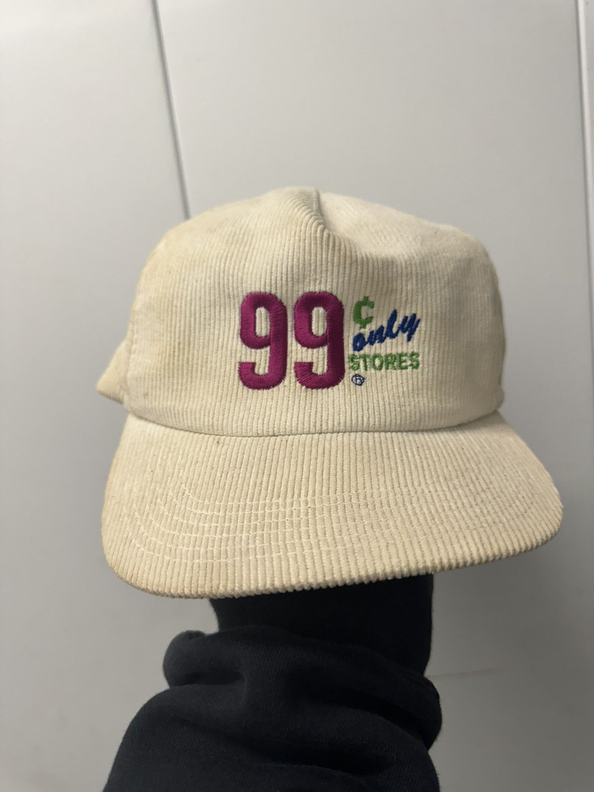 image of Vintage 99 Cents Only Store Corduroy Hat White, Men's