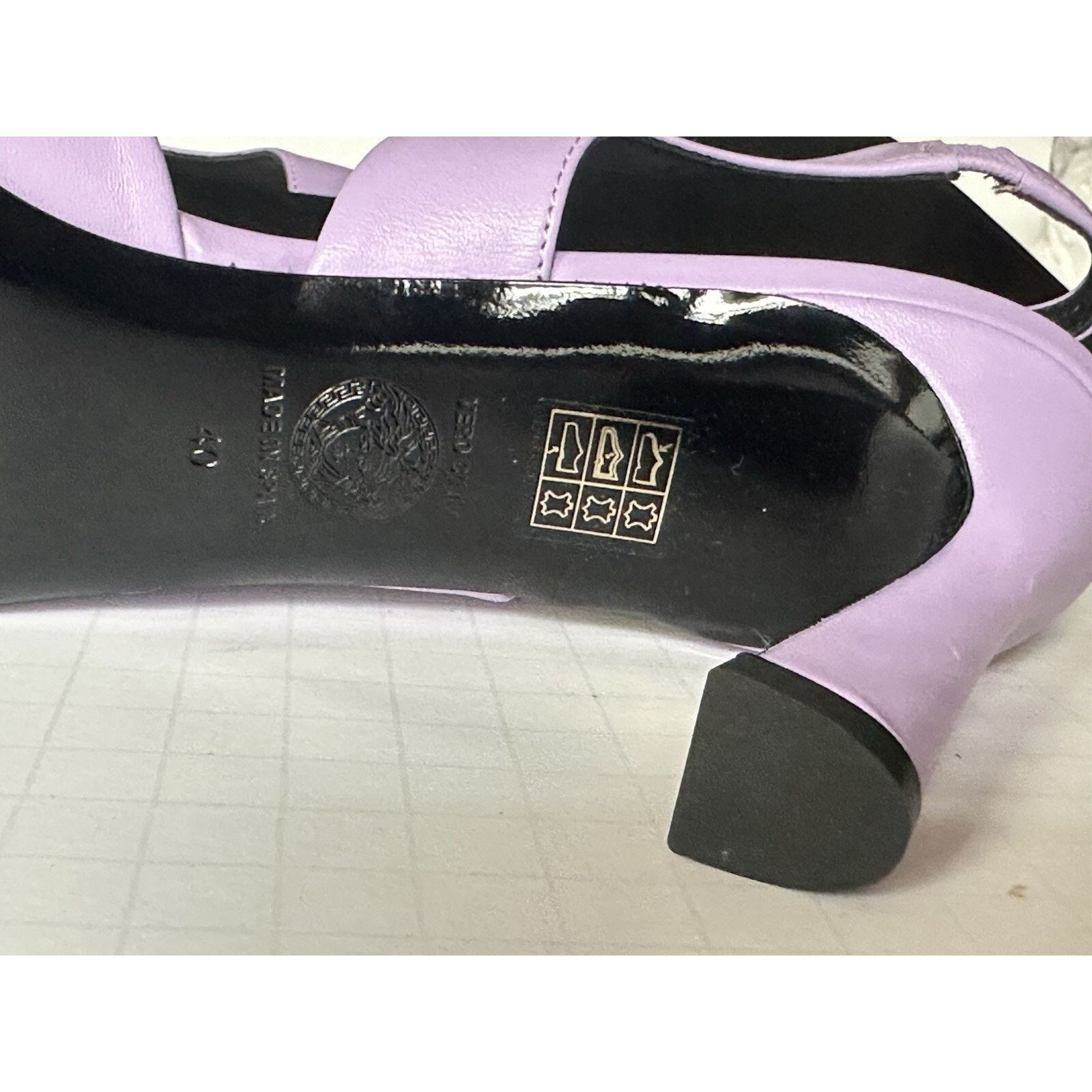 Versace Versace Sling Back Leather Pump Shoes Violet 10 US 1009701 Size US 10 / IT 40 - 14 Thumbnail