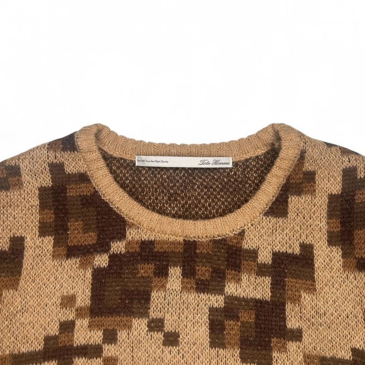 Beauty Beast beauty:beast x Tete Homme AW98 digi pixel leopard sweater Size US M / EU 48-50 / 2 - 2 Thumbnail