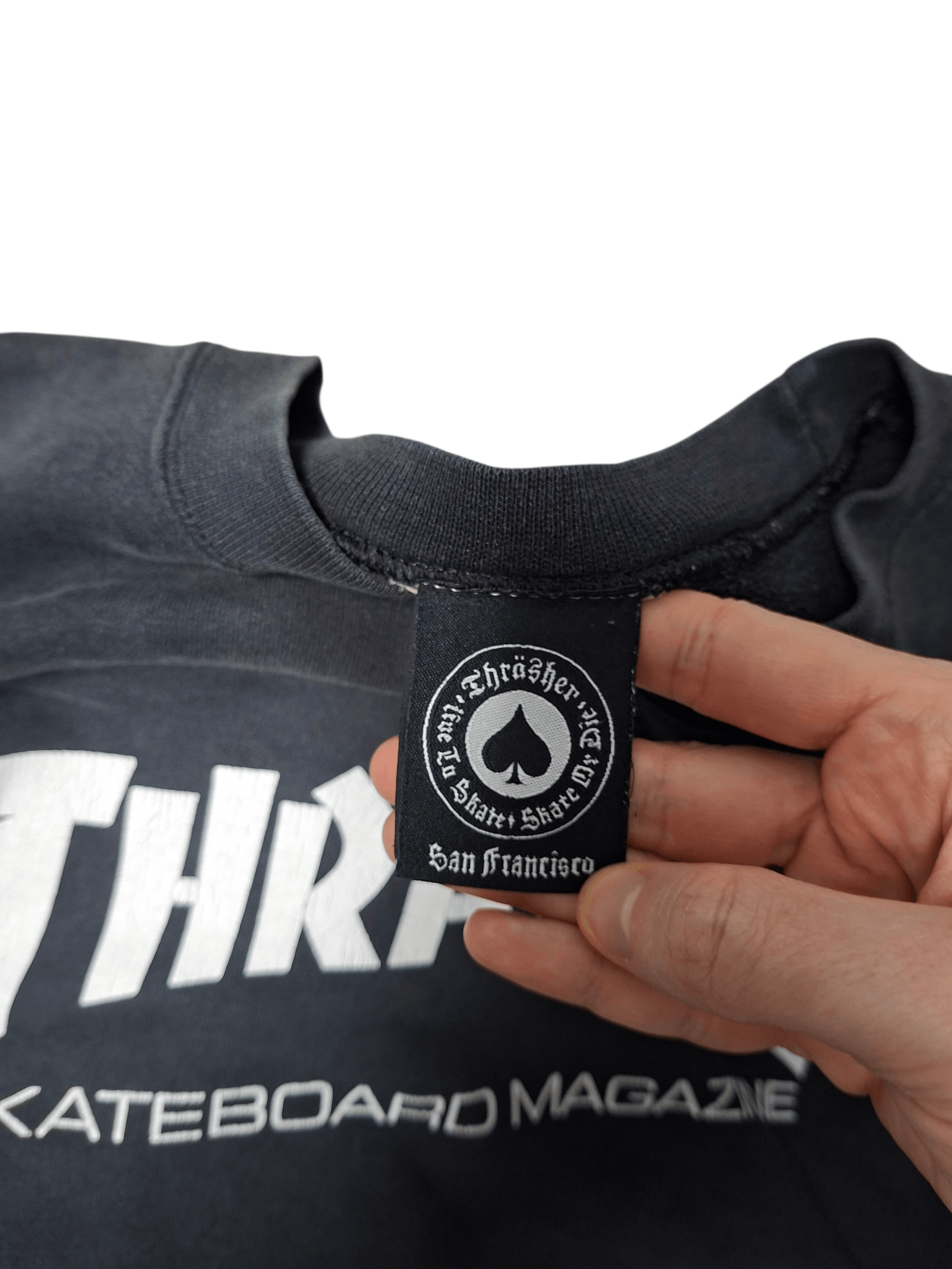Thrasher THRASHER VINTAGE DISTRESSED SK8 HEAVY COTTON SWEATSHIRT Size US L / EU 52-54 / 3 - 5 Thumbnail