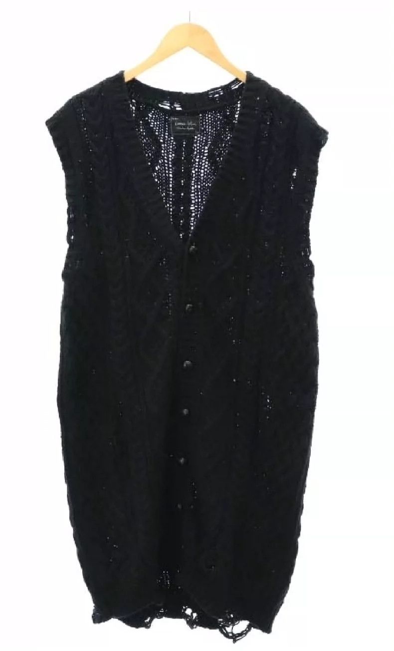Number (N)ine Number (N)ine03 os destroy knitted vest 2503-Nextarrow Size US XL / EU 56 / 4 - 1 Thumbnail