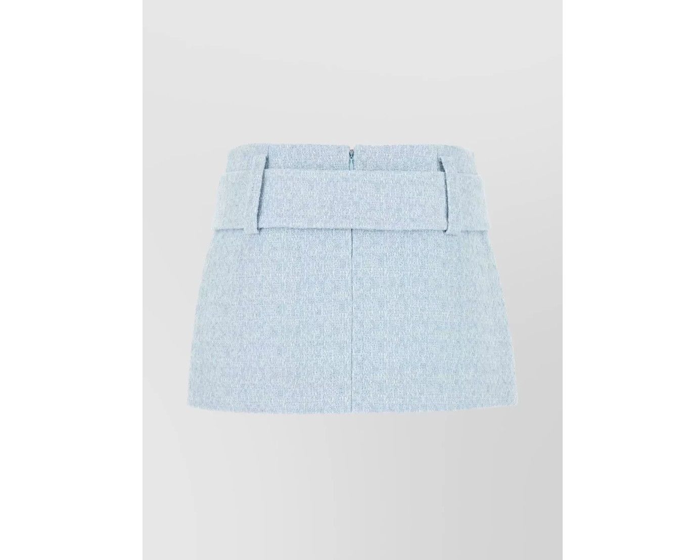 Patou Mini skirt with belted waist and textured fabric Size 25" / US 0 / IT 36 - 3 Thumbnail