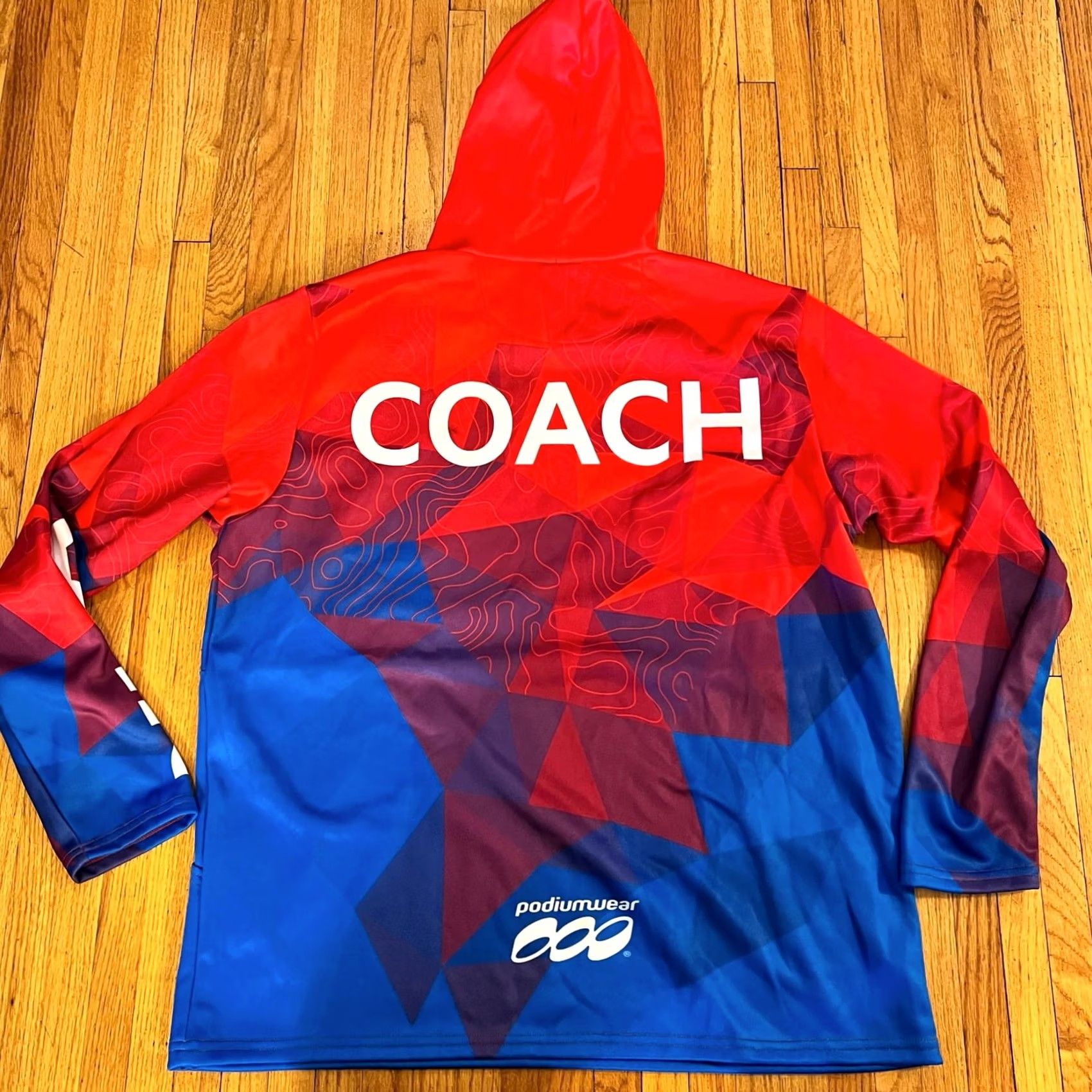 Coach Podium Wear Hoodie Adult XL Red Coach NICA Sweatshirt Performance Size US XL / EU 56 / 4 - 3 Thumbnail