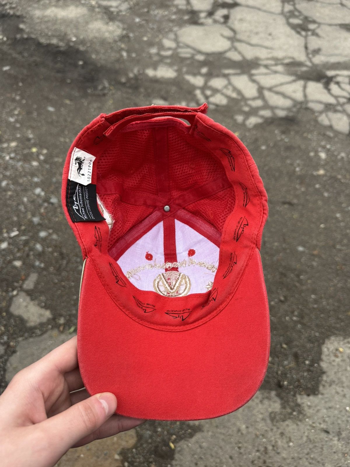 Ferrari Vintage Ferrari Cap Formula 1 Michael Schumacher Y2K Style Size ONE SIZE - 6 Thumbnail