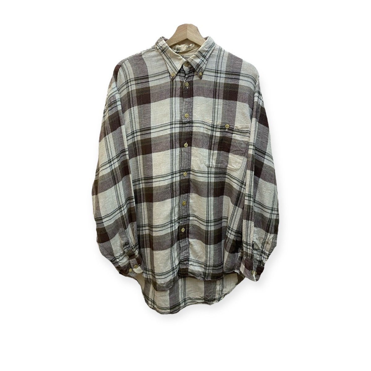 Japanese Brand × Vintage Vintage Miracle Clare Plaid Tartan Flannel Shirt Size US L / EU 52-54 / 3 - 1 Thumbnail