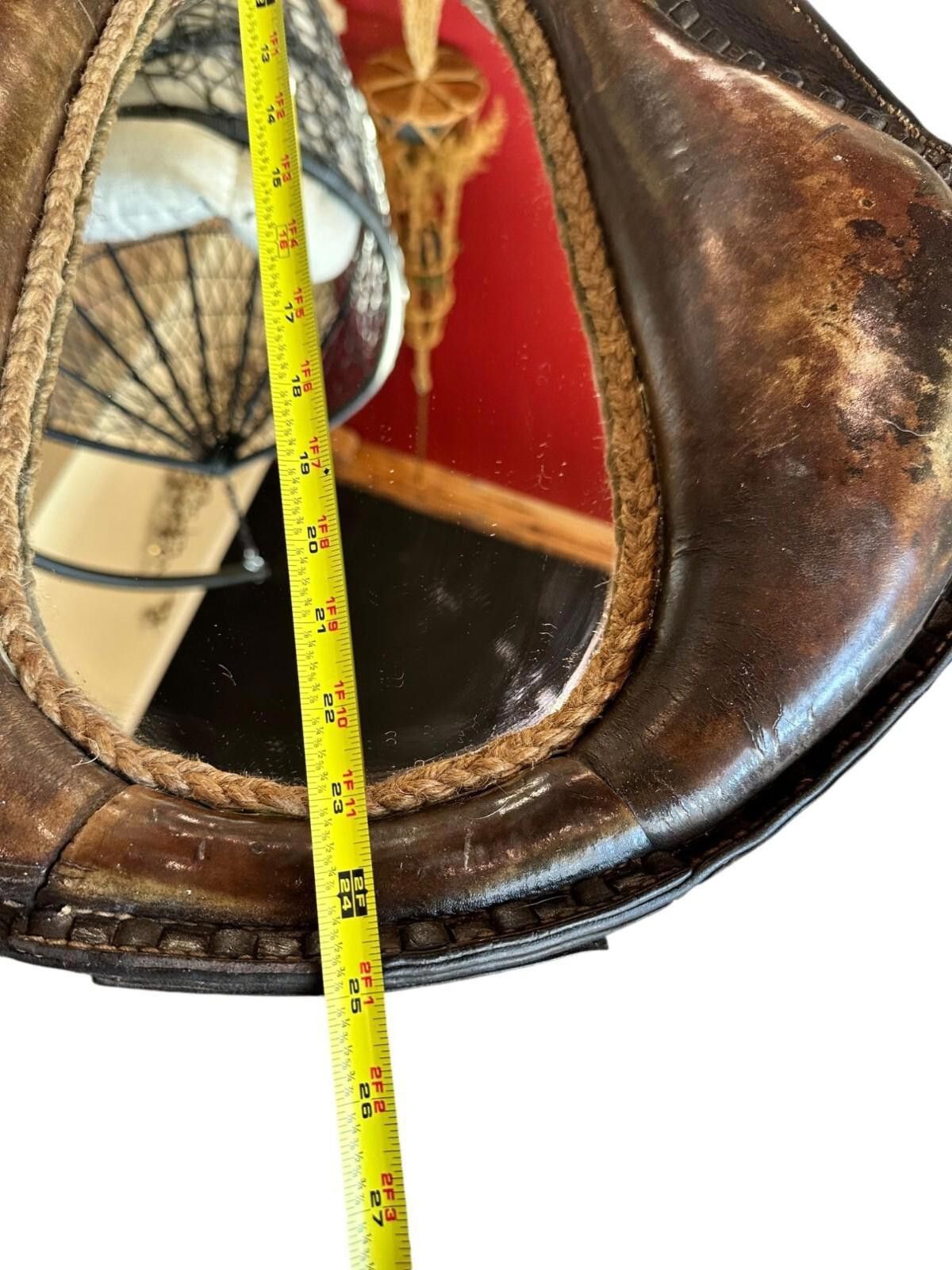 The Unbranded Brand 25x19 1/2 Horse Collar Mirror Leather Western Equestrian Size ONE SIZE - 10 Thumbnail