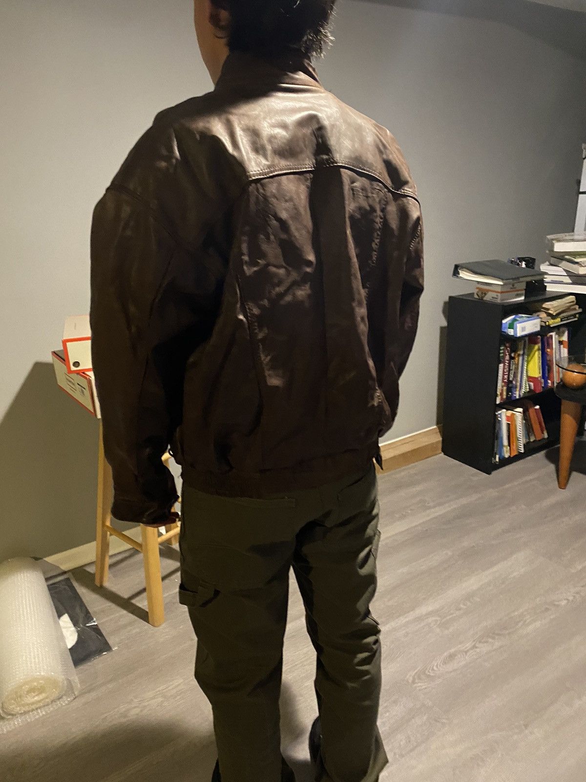 Vintage Leather Jacket Brown vintage Size US L / EU 52-54 / 3 - 7 Thumbnail