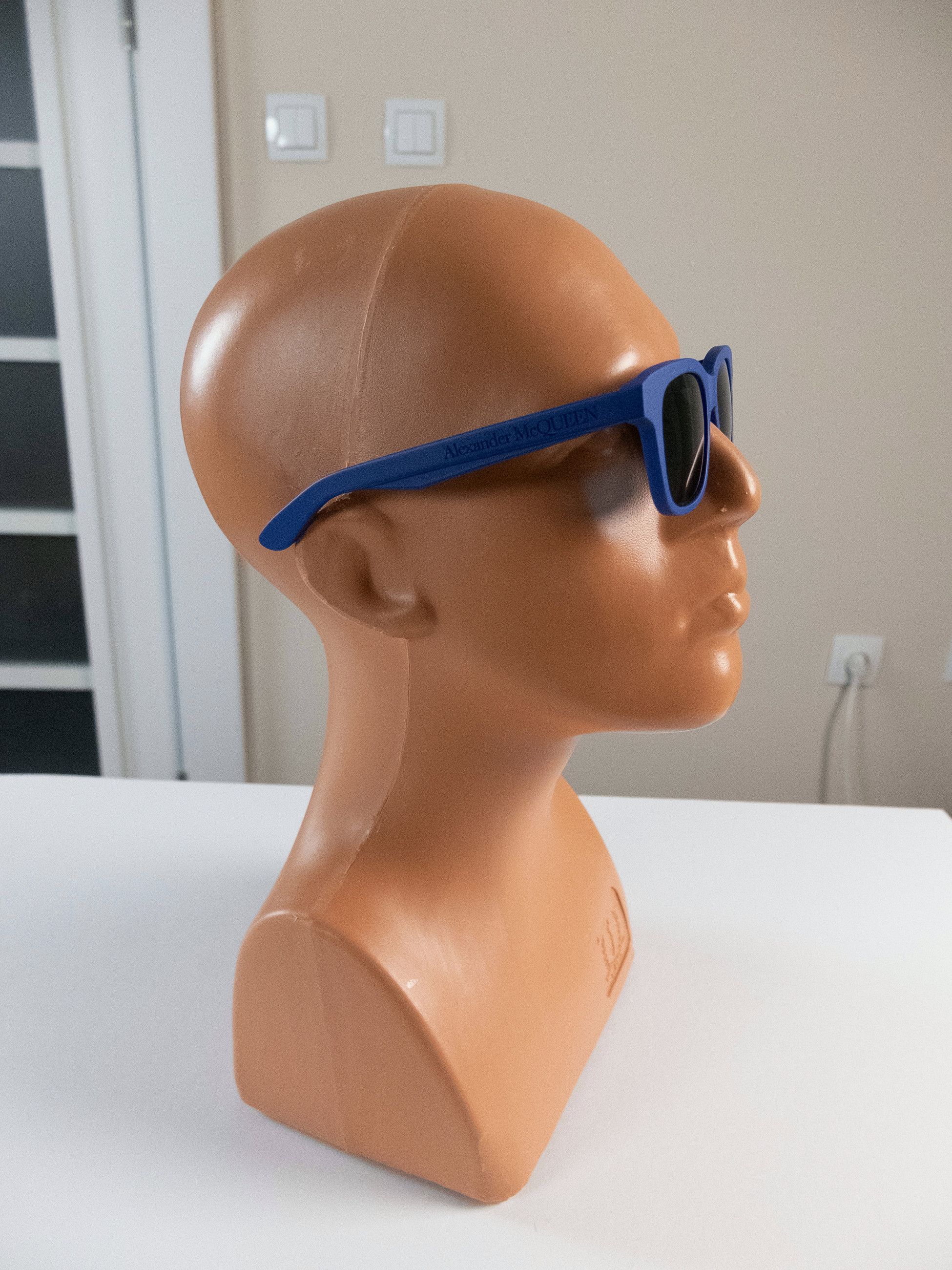 Alexander McQueen ALEXANDER MCQUEEN blue square frame acetate sunglasses q Size ONE SIZE - 10 Thumbnail
