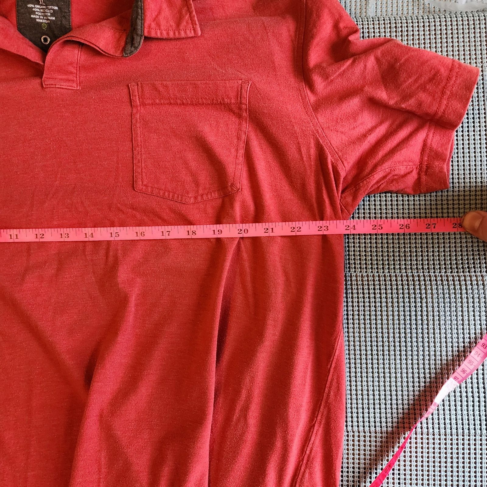 Rei REI XL Polo Shirt Red Organic Cotton Men's Size US XL / EU 56 / 4 - 4 Thumbnail