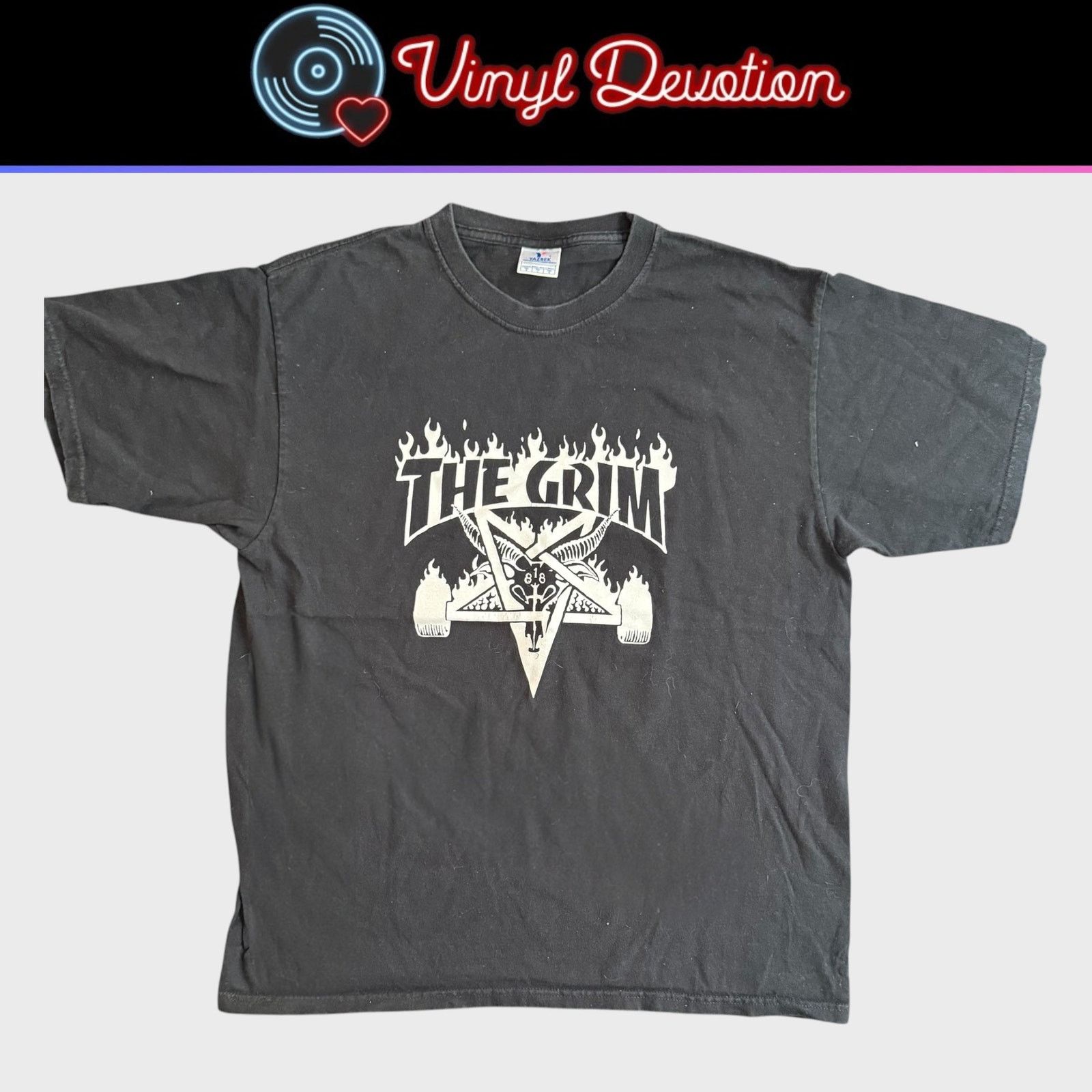 Band Tees The Grim Hardcore Punk Band Thrasher RIP T-Shirt Size L Size US L / EU 52-54 / 3 - 1 Thumbnail