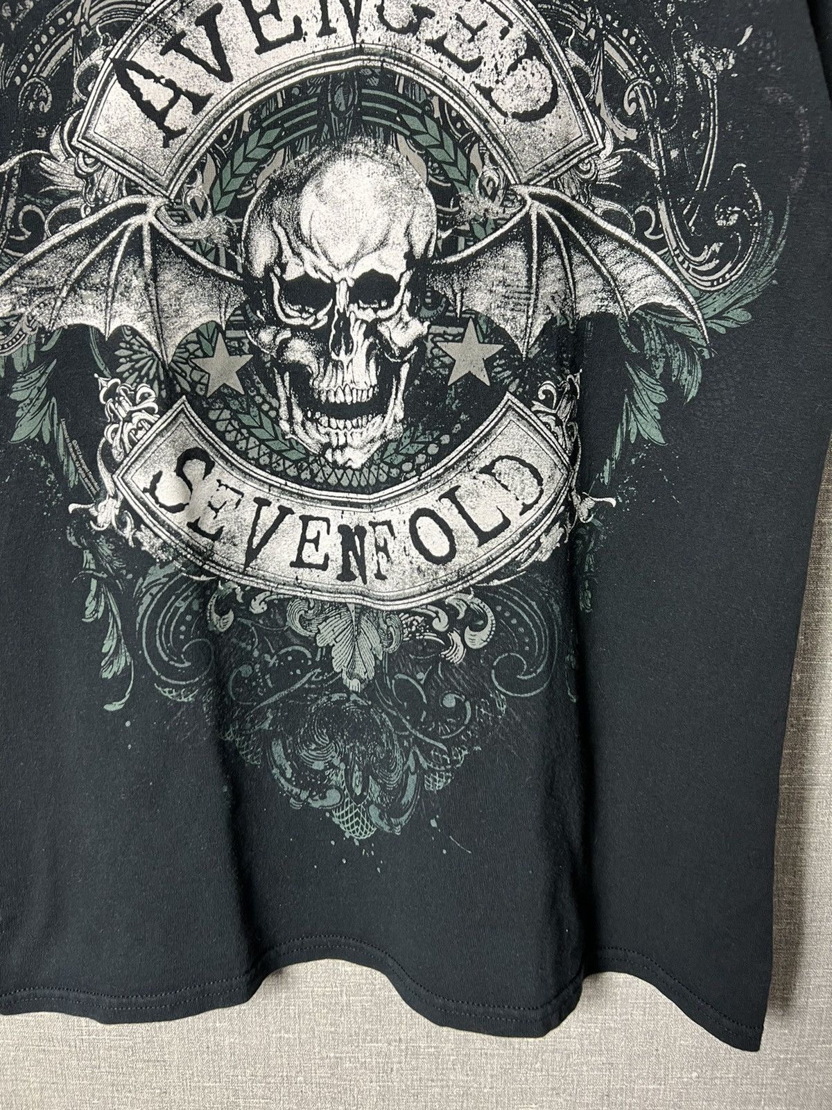 Band Tees Vintage Avenged Sevenfold Graphic Skull And Stars T-Shirt Size US M / EU 48-50 / 2 - 5 Thumbnail