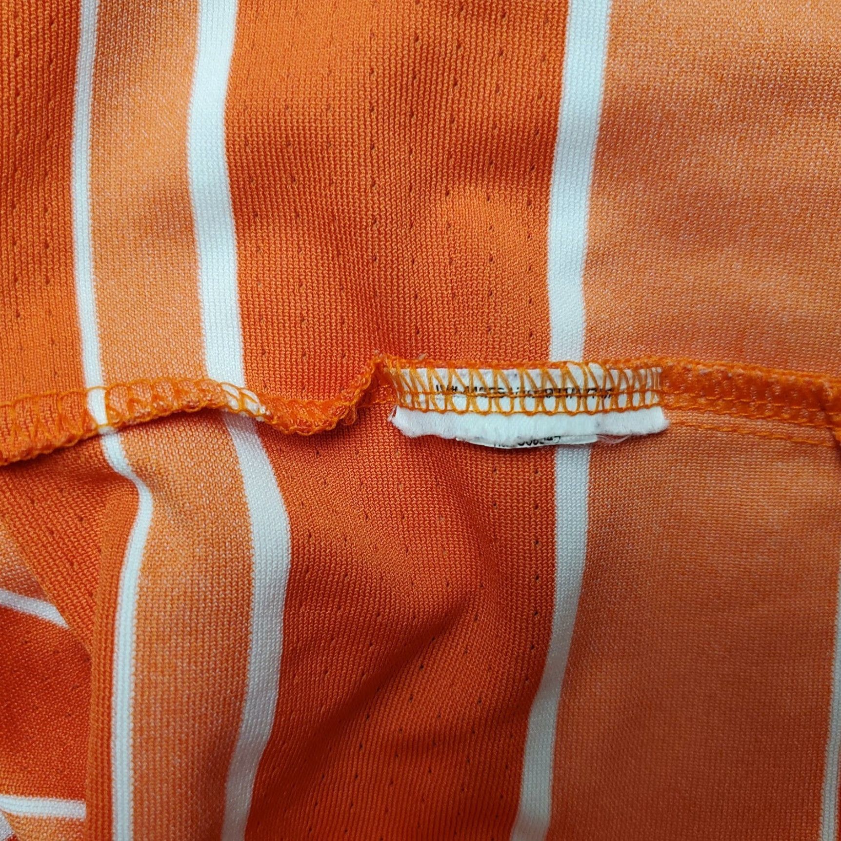 Nike VINTAGE NikeGolf Shirt Men XL Orange Striped Polo Tour Performance Short Sleeve Size US XL / EU 56 / 4 - 7 Thumbnail