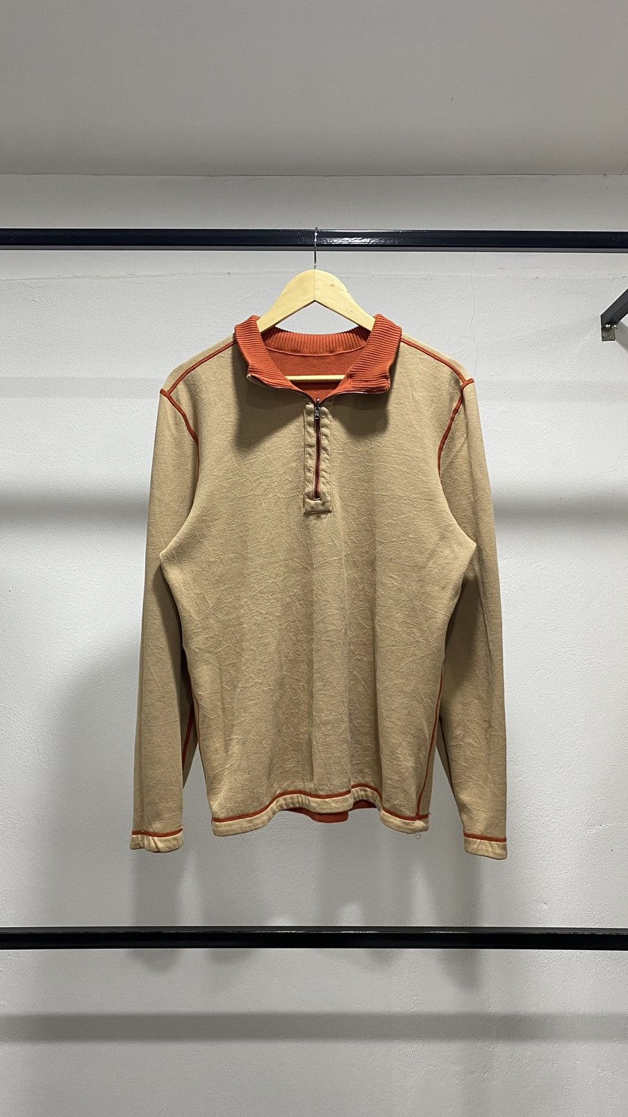 Japanese Brand × Vintage Vintage Reversible Halfzip Knitwear 90s Size US M / EU 48-50 / 2 - 2 Thumbnail