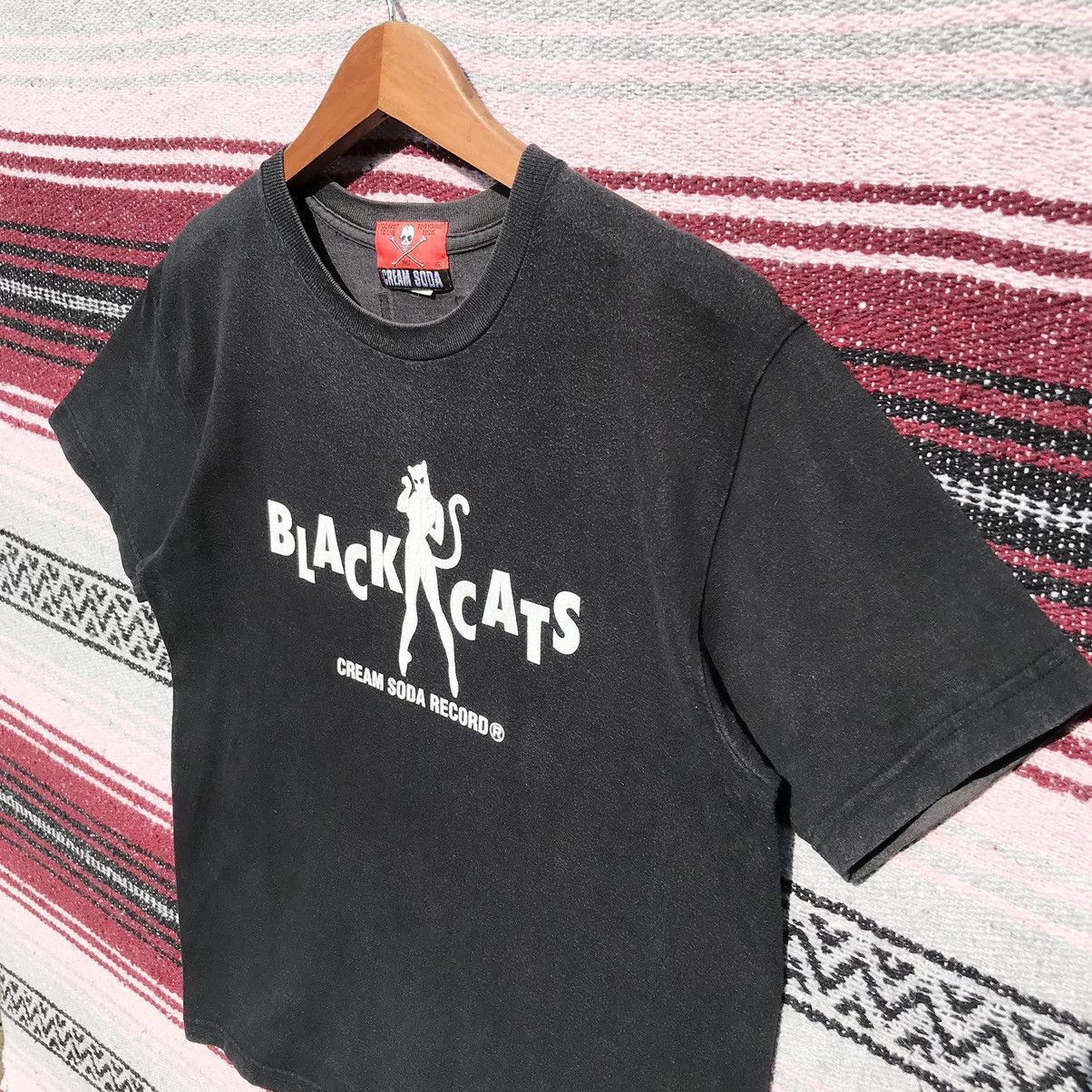 Vintage Vintage Cream Soda Black Cats Tee Japanese Brand Sun Faded Size US S / EU 44-46 / 1 - 6 Thumbnail