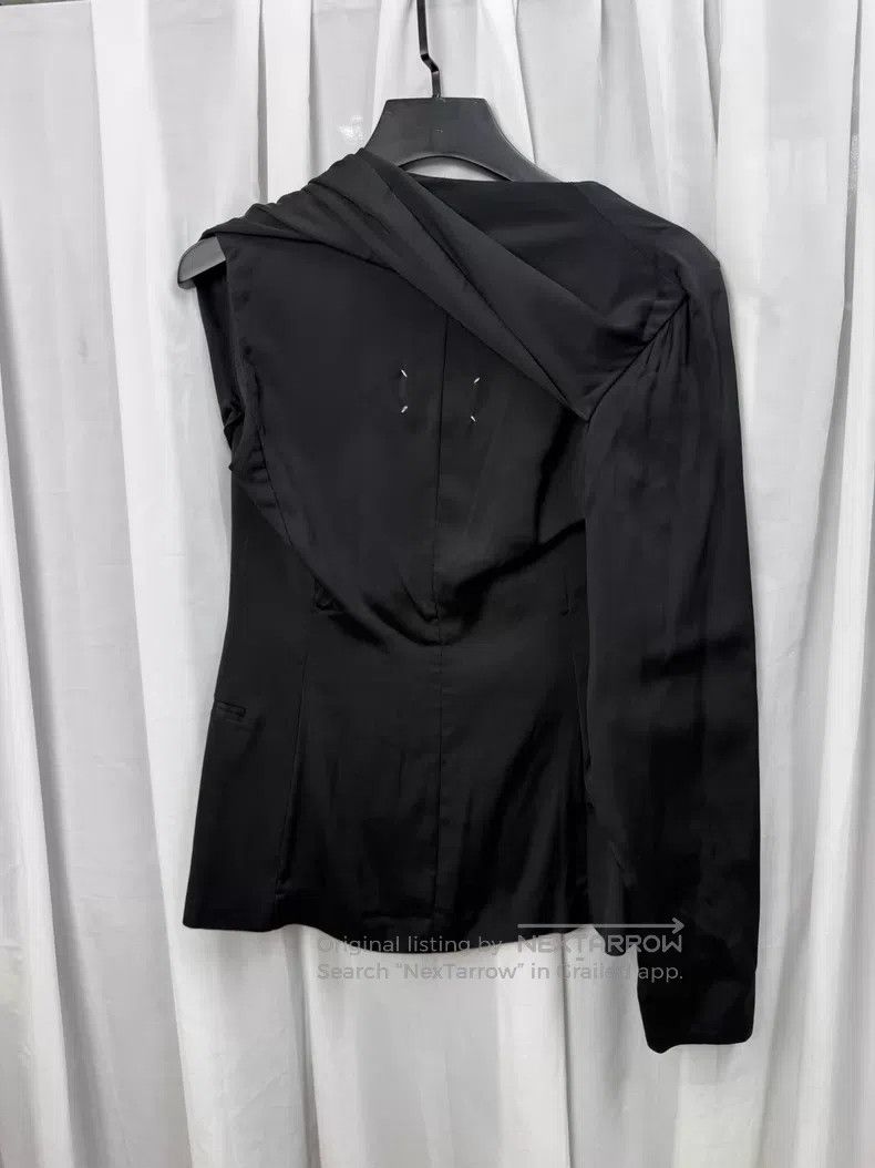 Maison Margiela Maison Margiela Collarless scarf shawl blazer| Size XS / US 0-2 / IT 36-38 - 7 Thumbnail