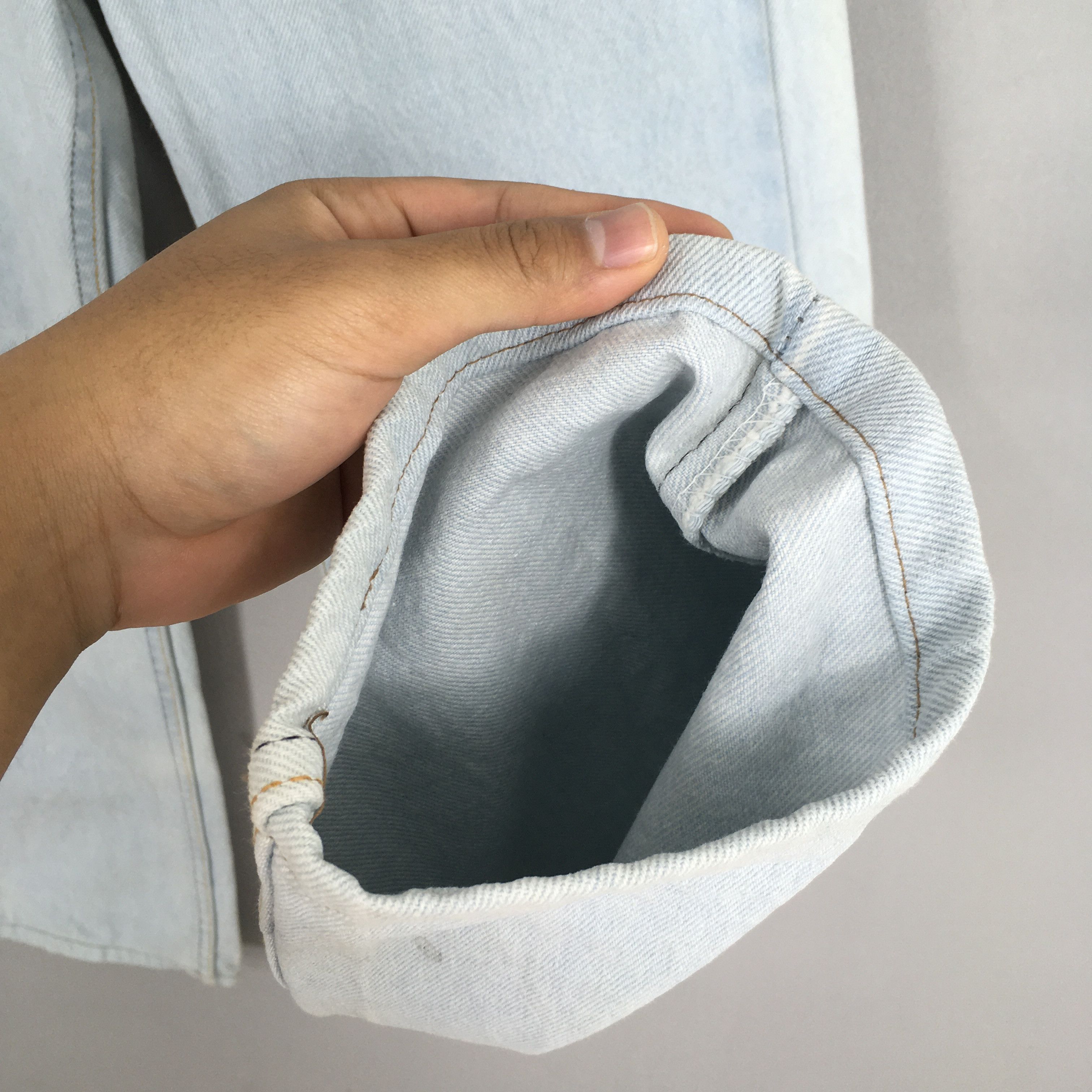 Levi's Size 29x26.5 Vintage 80s Levi's 505 Faded Blue Jeans S663 Size US 29 - 5 Thumbnail