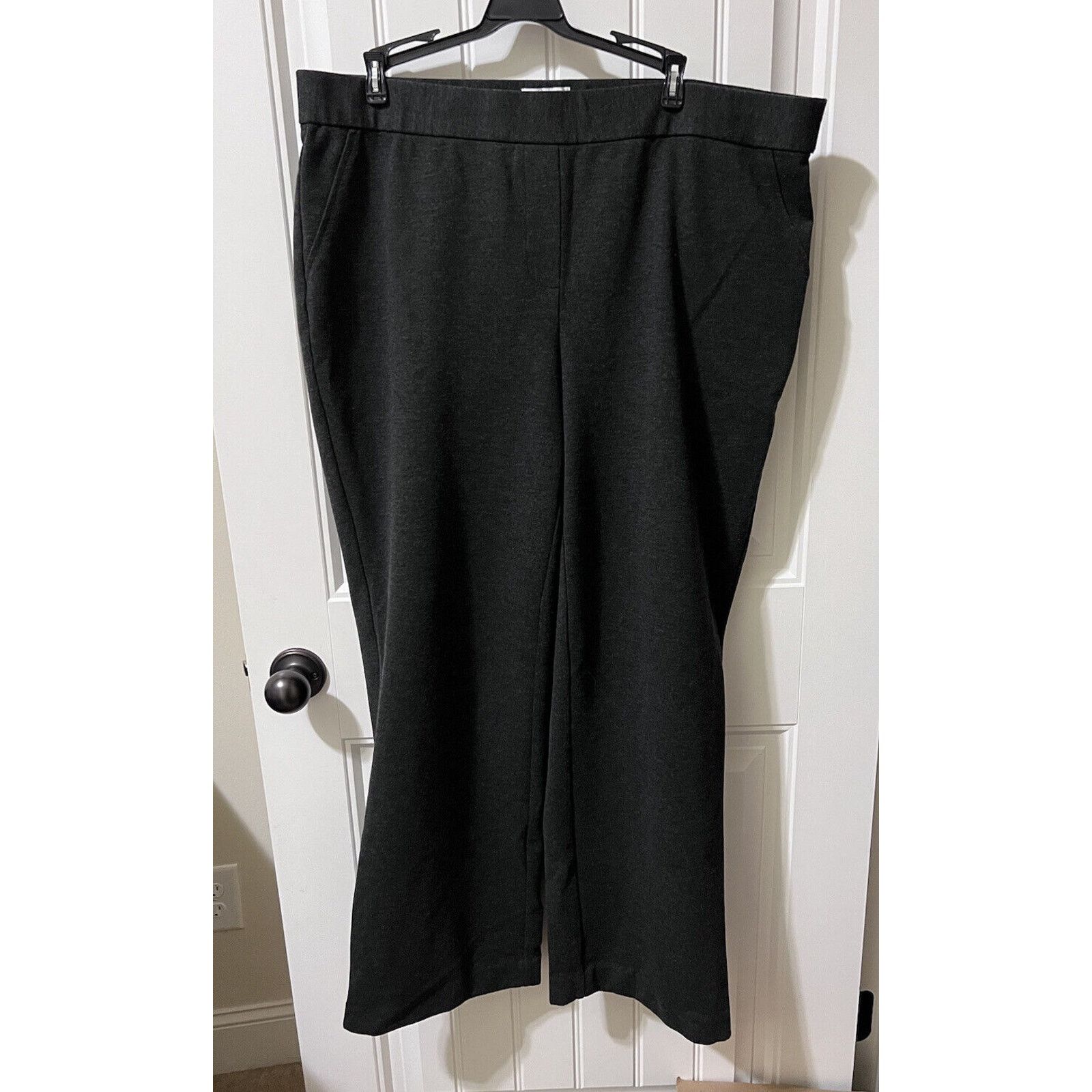 Charter Club Classic Fit Grey Pants Women's Plus Size 2X Faux Pockets Size 42" / US 20 - 2 Thumbnail