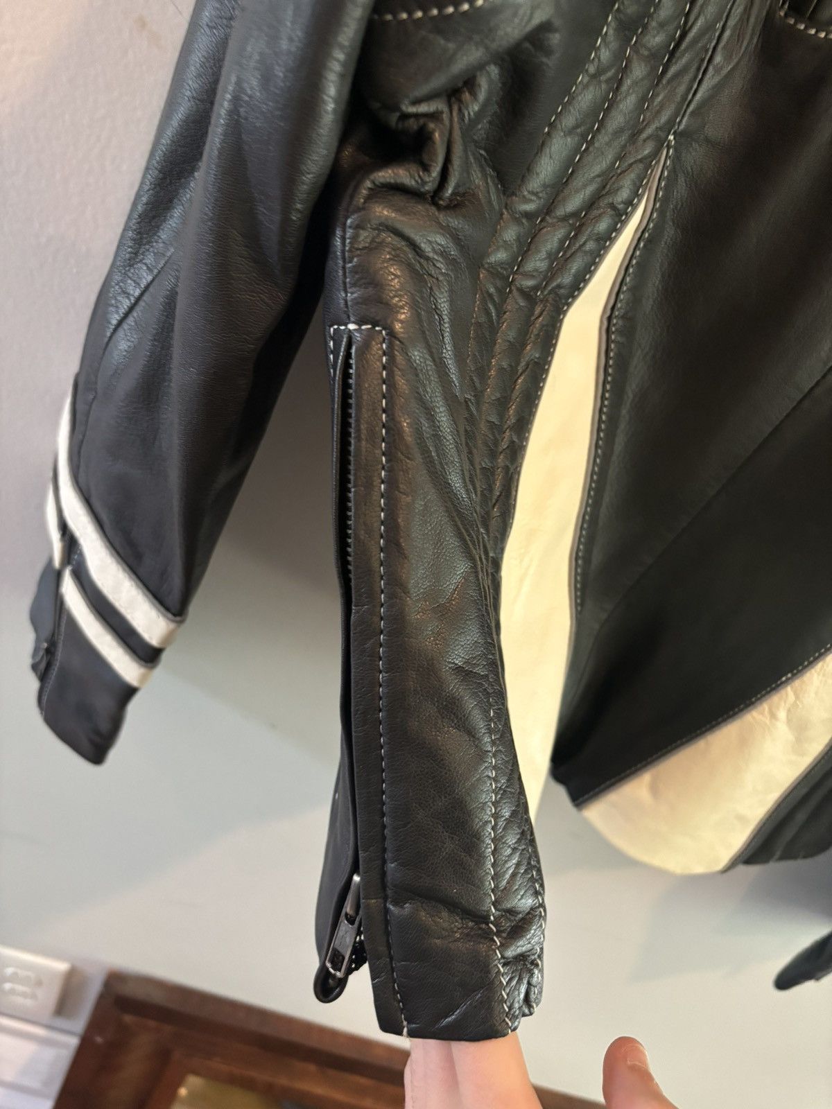 Vintage Vintage Leather Jacket/Vest Detachable Motorcycle Apparel Size US L / EU 52-54 / 3 - 13 Thumbnail