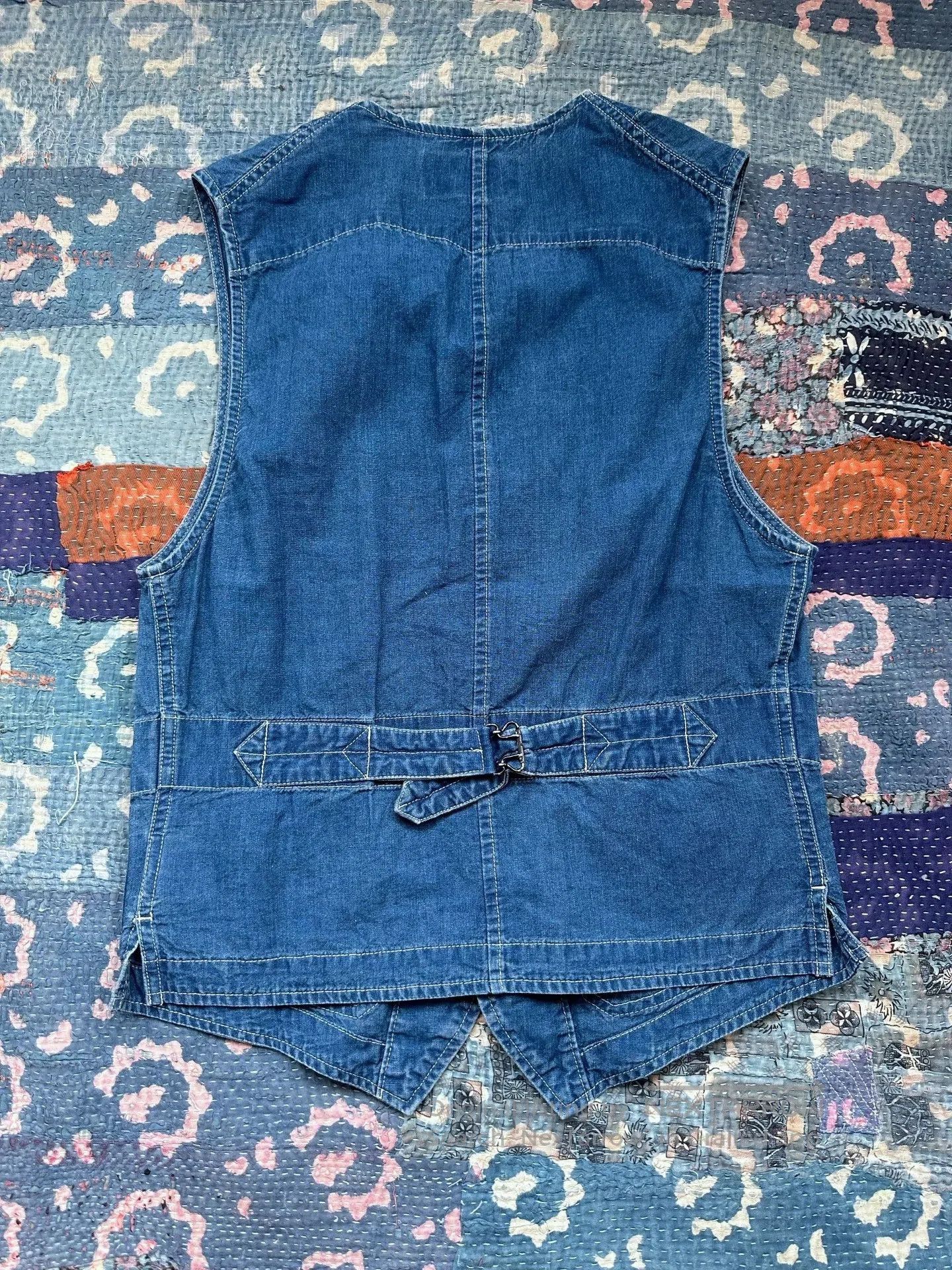 RRL Ralph Lauren RRL Indigo Dyed Workwear Vest. Size US XS / EU 42 / 0 - 2 Thumbnail