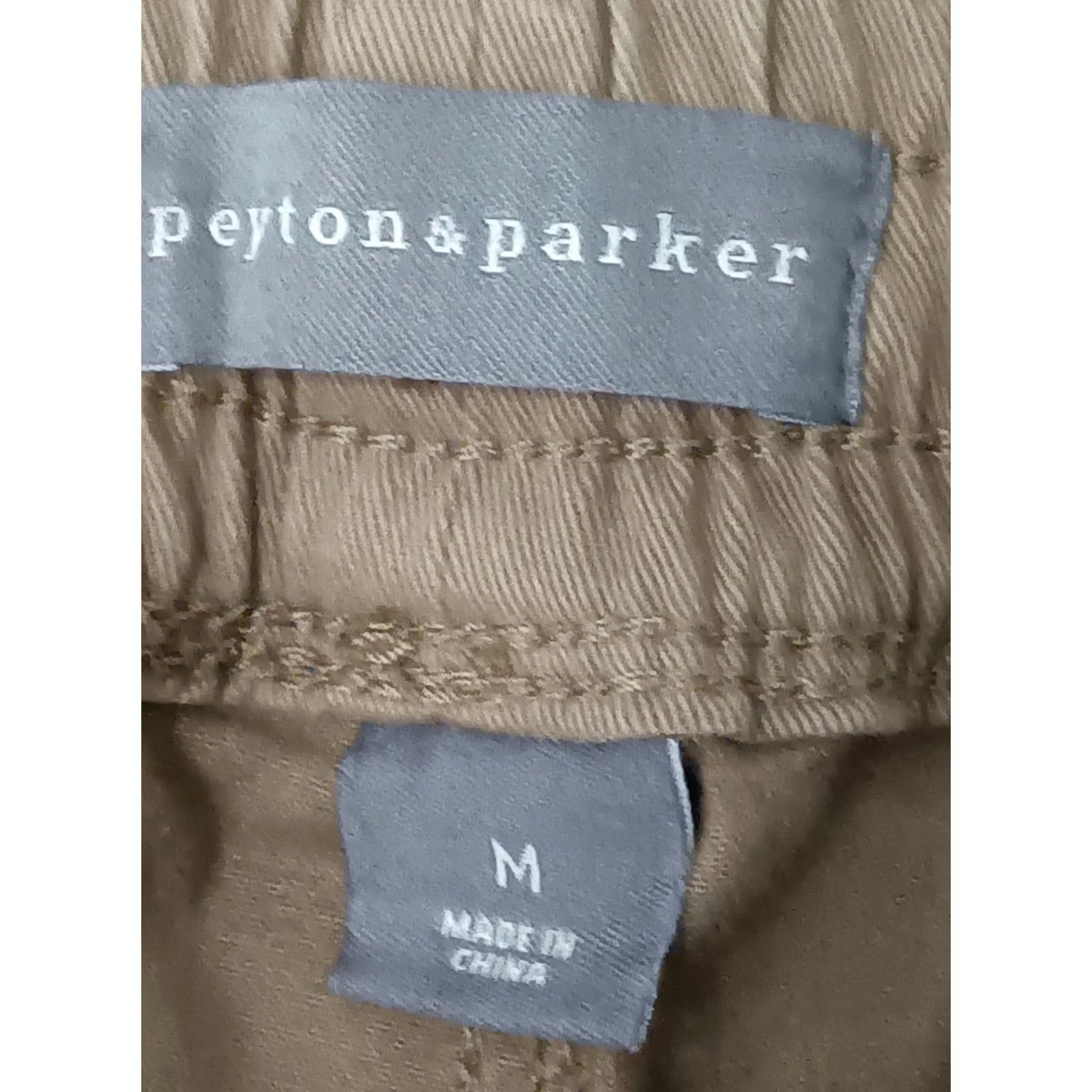 Parker Peyton & Parker Mens M Stretch Elastic Waist Drawstring Gothic Olive Shorts Size US 31 - 5 Thumbnail