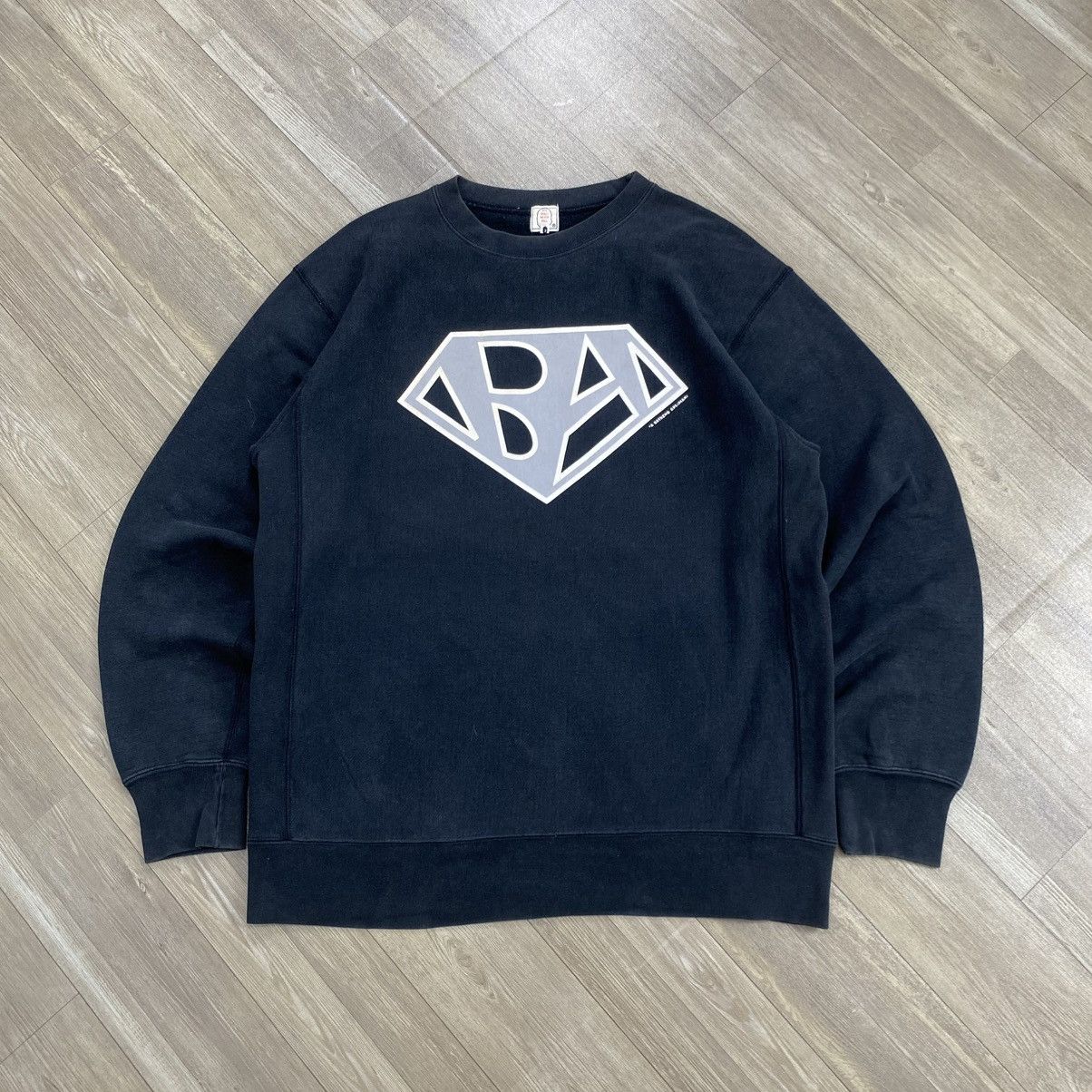 Bape 1990s Vintage A Bathing Ape Bape Superman BA Logo Sweatshirt Size US L / EU 52-54 / 3 - 1 Thumbnail