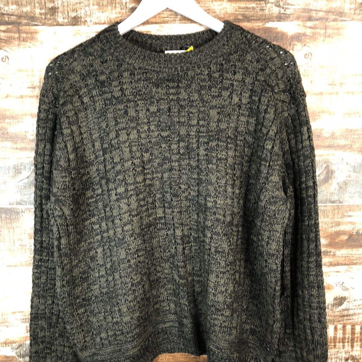 GU × Homespun Knitwear GU Black vintage japan Knitwear #A1730 Size US M / EU 48-50 / 2 - 5 Thumbnail