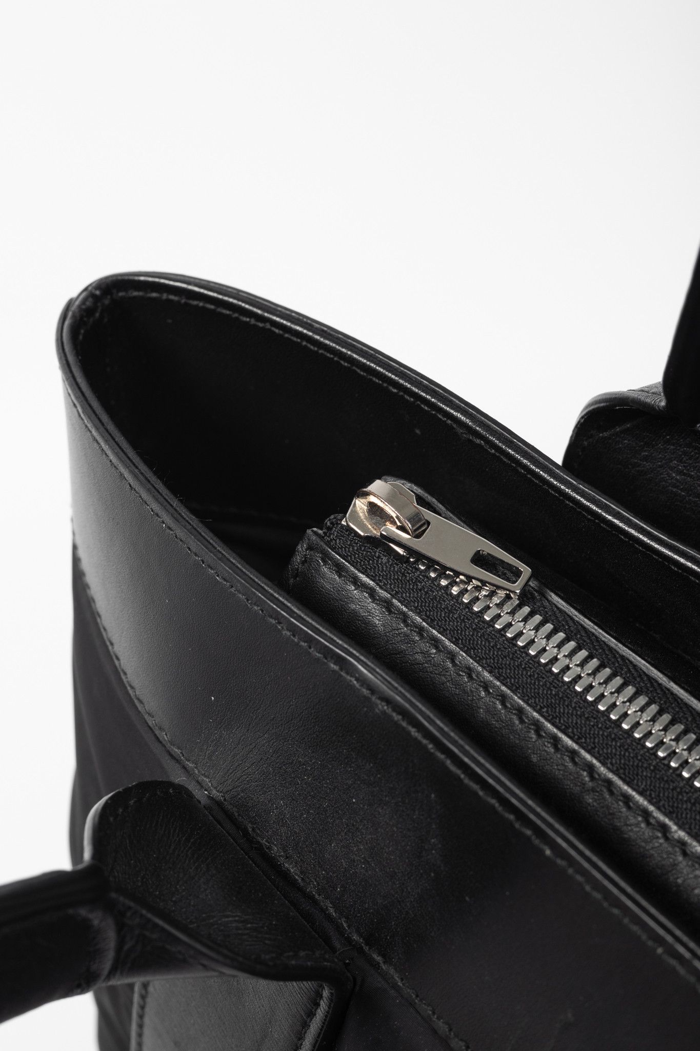 Balenciaga Balenciaga Cabas S Black Wadded Nylon & Calfskin Tote Bag Size ONE SIZE - 9 Thumbnail