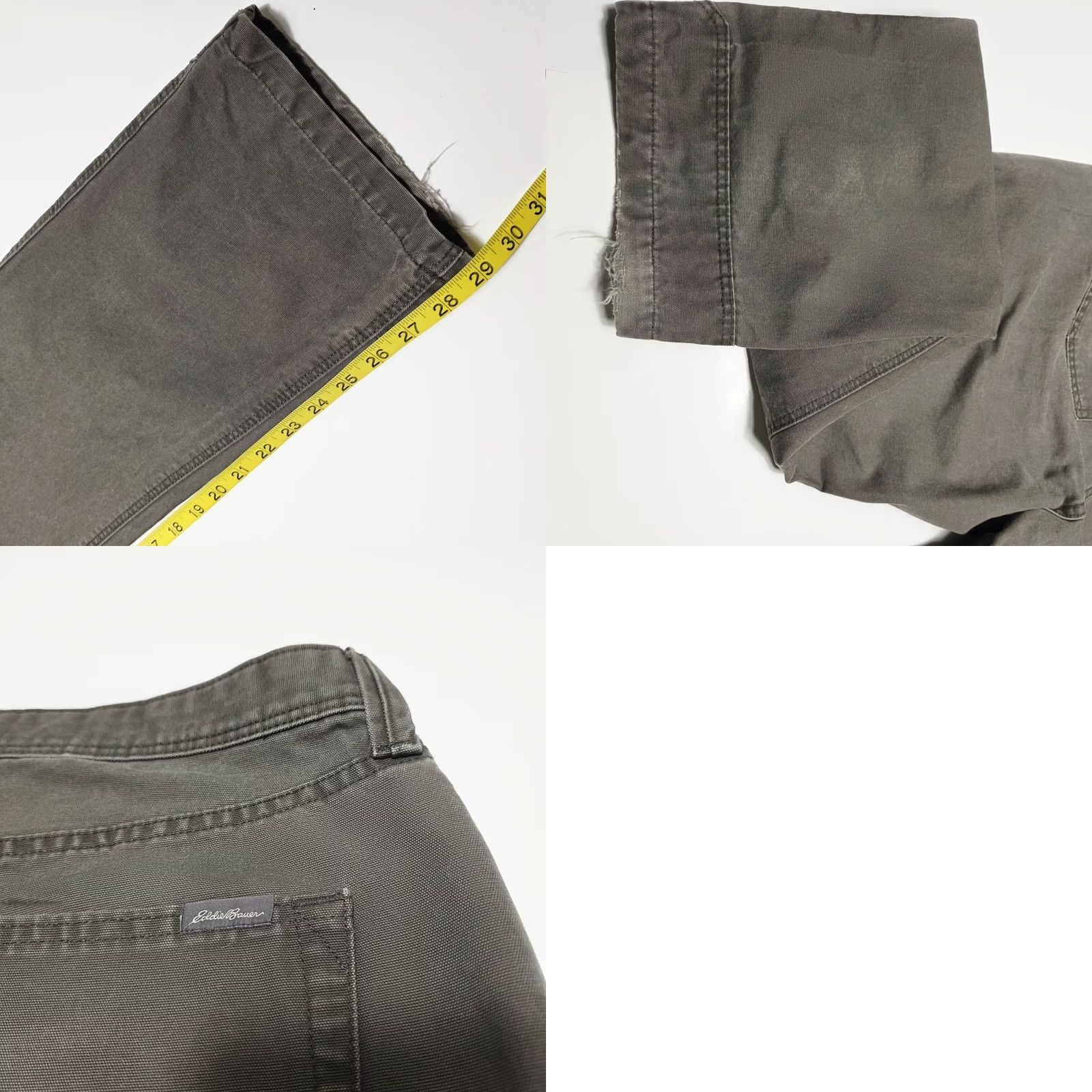 Eddie Bauer Eddie Bauer Denim Pants 34x30 Gray Straight Leg 5-Pocket Flat Front Regular Mens Casual Business Vintage: No Size US 31 - 8 Thumbnail
