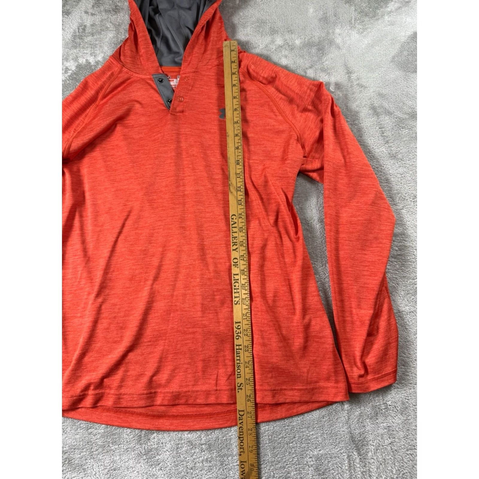 Under Armour Under Armour Hoodie Orange Mens M Loose Heat Gear Varsity Snap Up Athleisure Size US M / EU 48-50 / 2 - 4 Thumbnail
