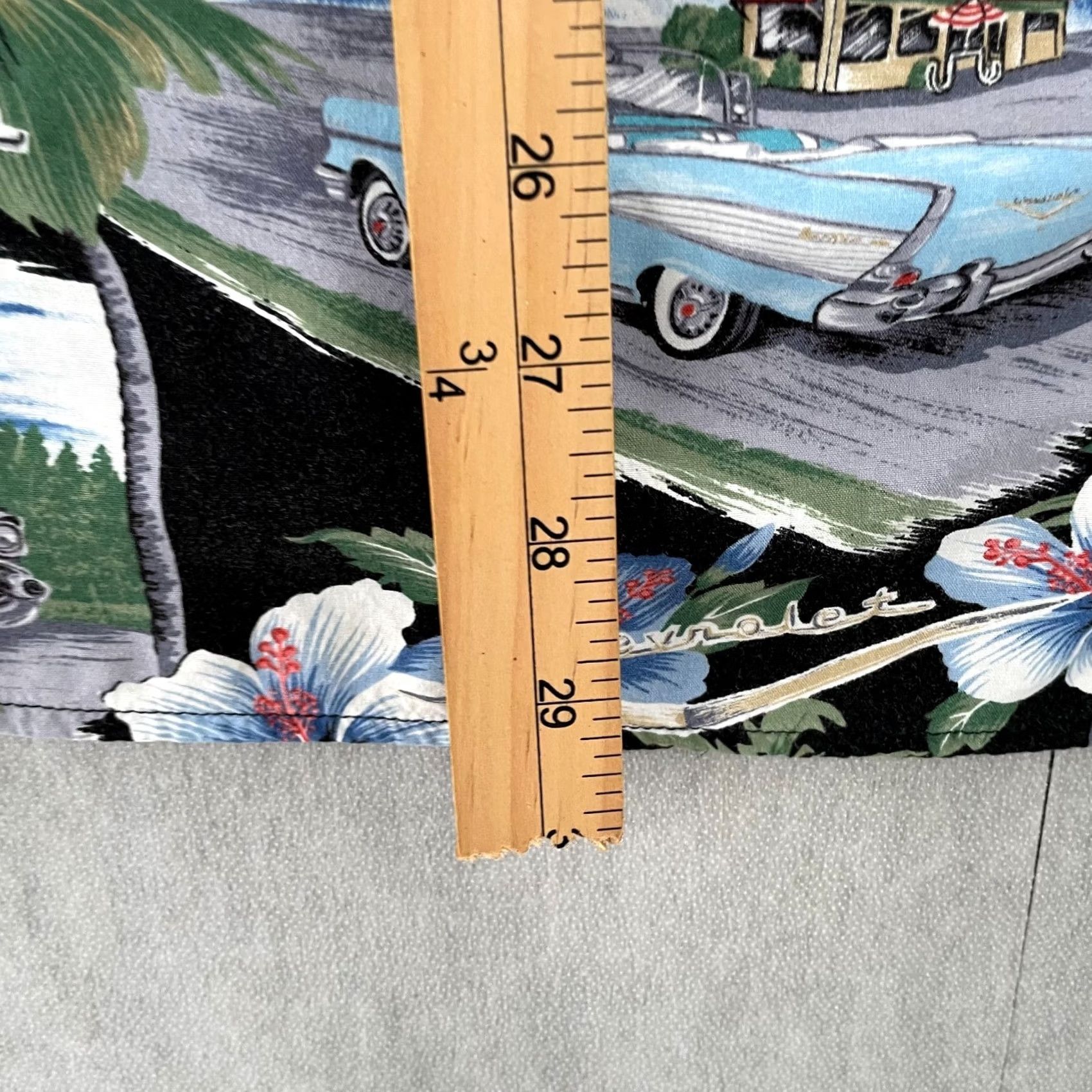 Reyn Spooner VINTAGE Reyn Spooner Shirt Adult 2XL Hawaiian Floral Chevy Cars Button Up Short Sleeve Size US XXL / EU 58 / 5 - 7 Thumbnail