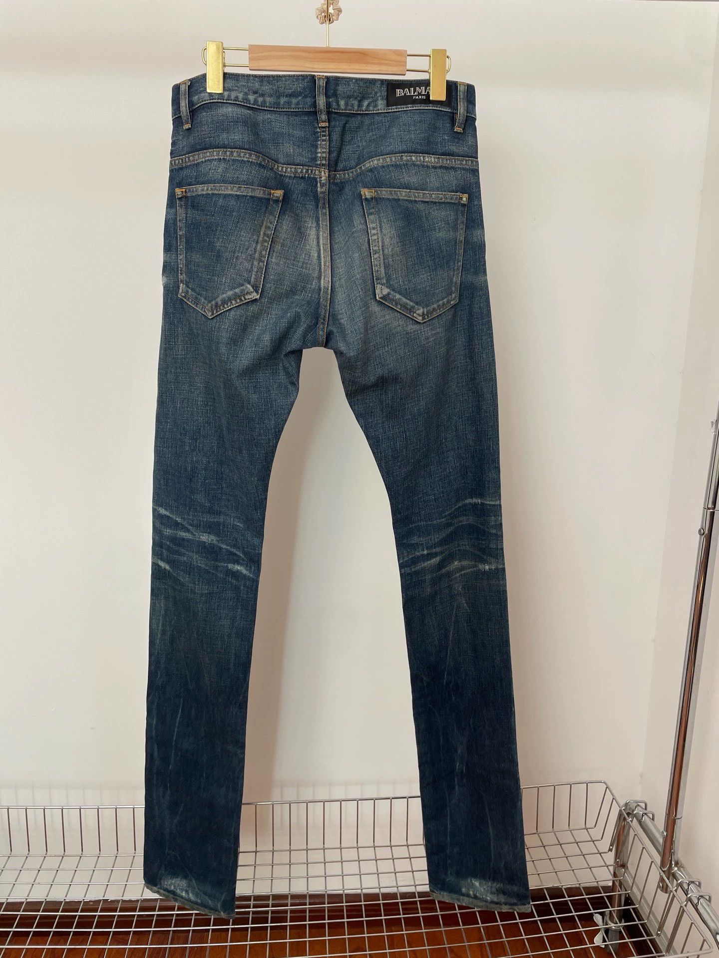 Balmain Balmain New Classic Straight Jeans 29 Japan Size US 29 - 2 Thumbnail