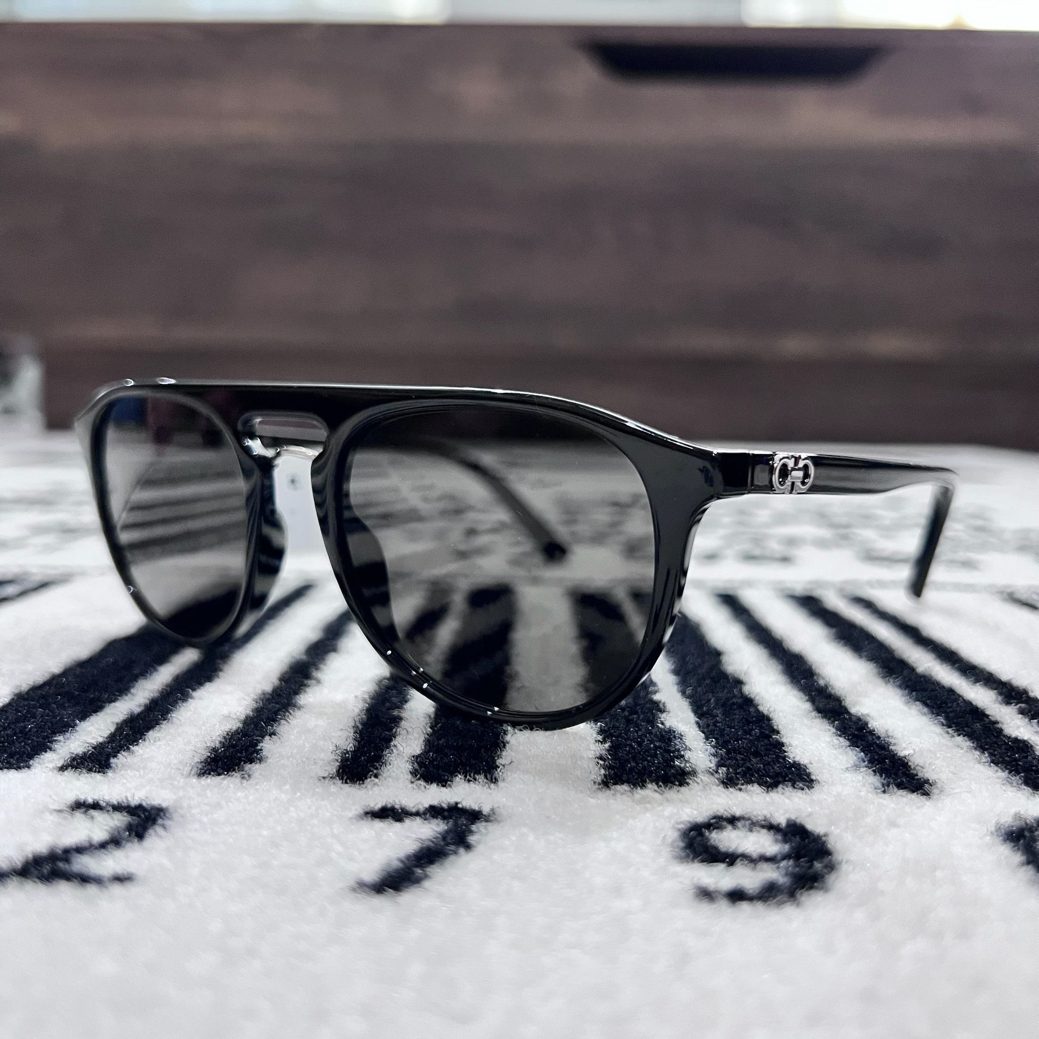 Salvatore Ferragamo Salvatore Ferragamo Double Gancini Full Frame Aviator Size ONE SIZE - 4 Thumbnail