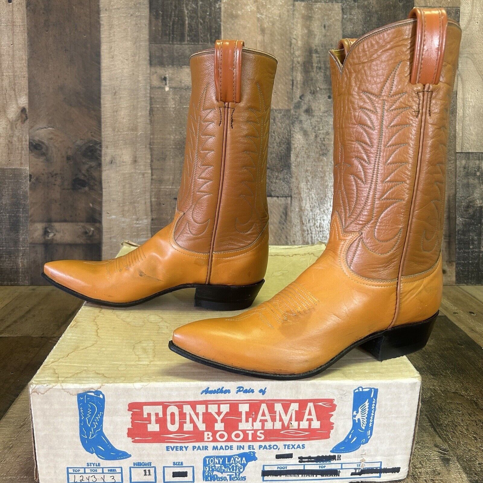 Tony Lama Tony Lama Vintage Gold Label Western Cowboy Boots Womens 6 A Size US 6 / IT 36 - 1 Thumbnail