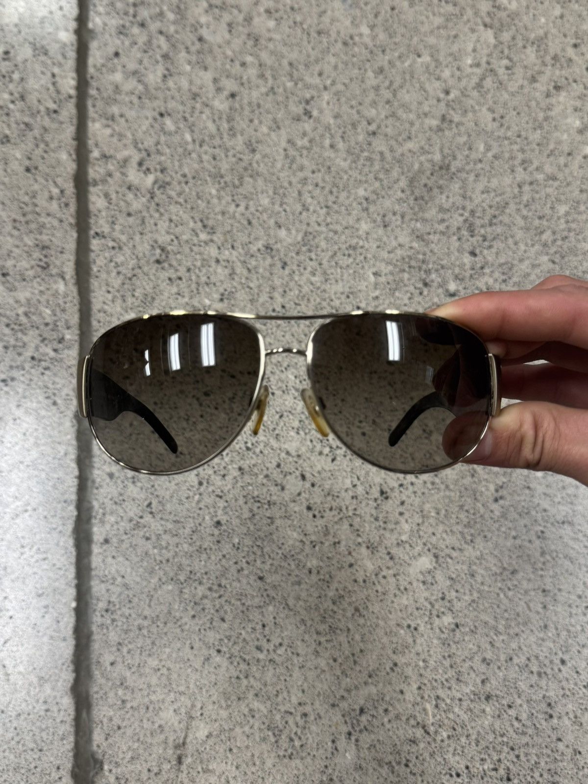 Burberry Burberry Tortoiseshell Aviator Sunglasses Size ONE SIZE - 1 Thumbnail