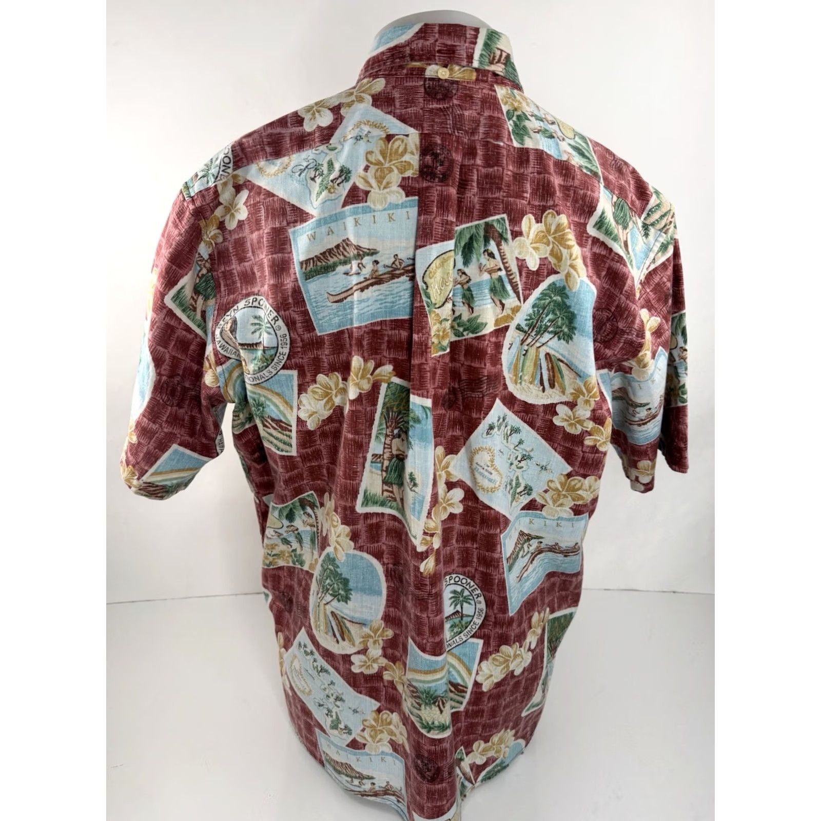 Reyn Spooner REYN SPOONER Shirt Hawaiian HULA GIRL Aloha Mens XL Multicolor Short Sleeve Button-Up EXCELLENT Size US XL / EU 56 / 4 - 6 Thumbnail