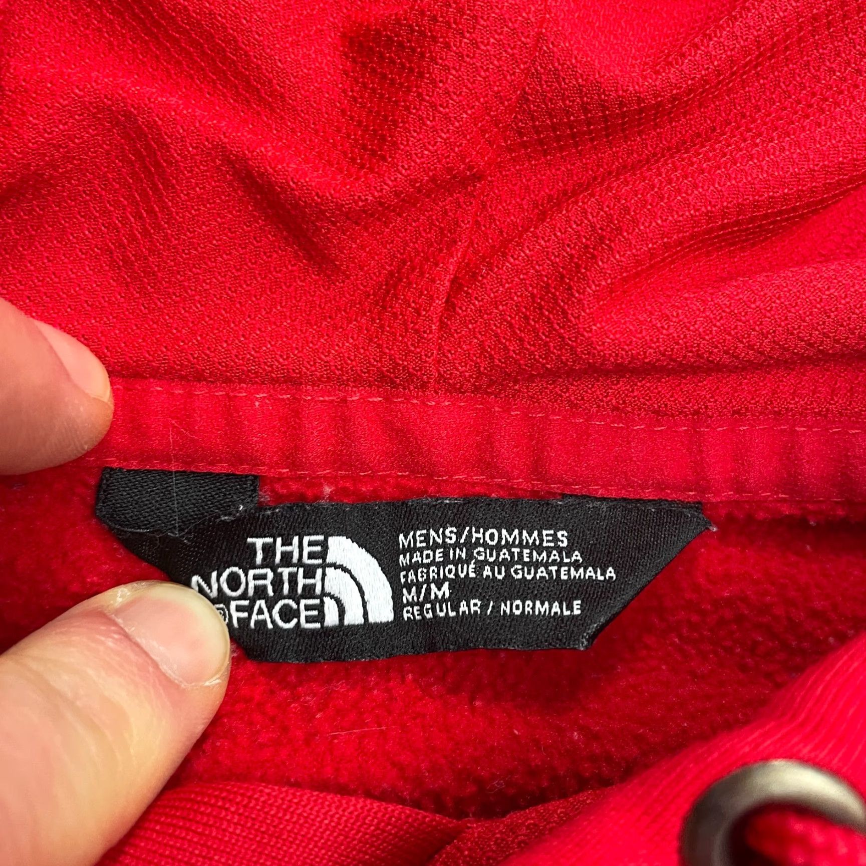 The North Face The North Face Hoodie Mens Medium Red Pullover Knit Sweatshirt Sports Outdoor All Seasons Hooded Pockets Graphic Print Crew Neck Size US M / EU 48-50 / 2 - 5 Thumbnail