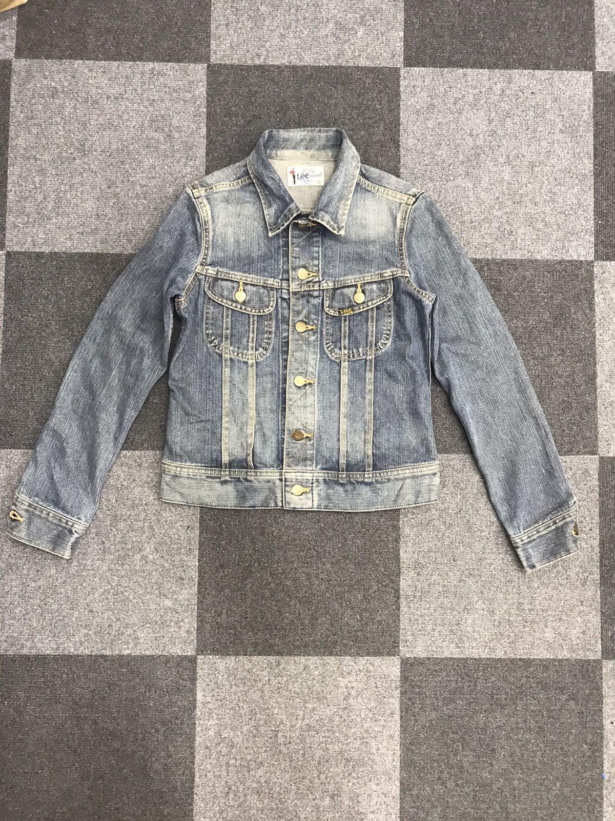 image of Denim Jacket x Lee Natural Basic X Lee Trucker Jacket in Medium Wash, Women's (Size Small)