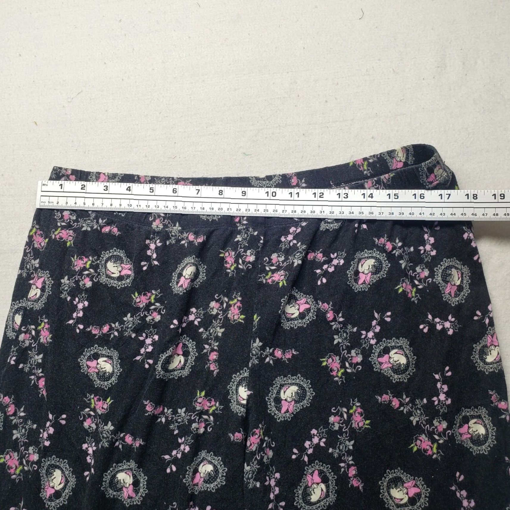 Disney Disney Lounge Pants Women Adult L Gray Minnie Mouse Pattern Sleep Size 36" / US 14 / IT 50 - 5 Thumbnail