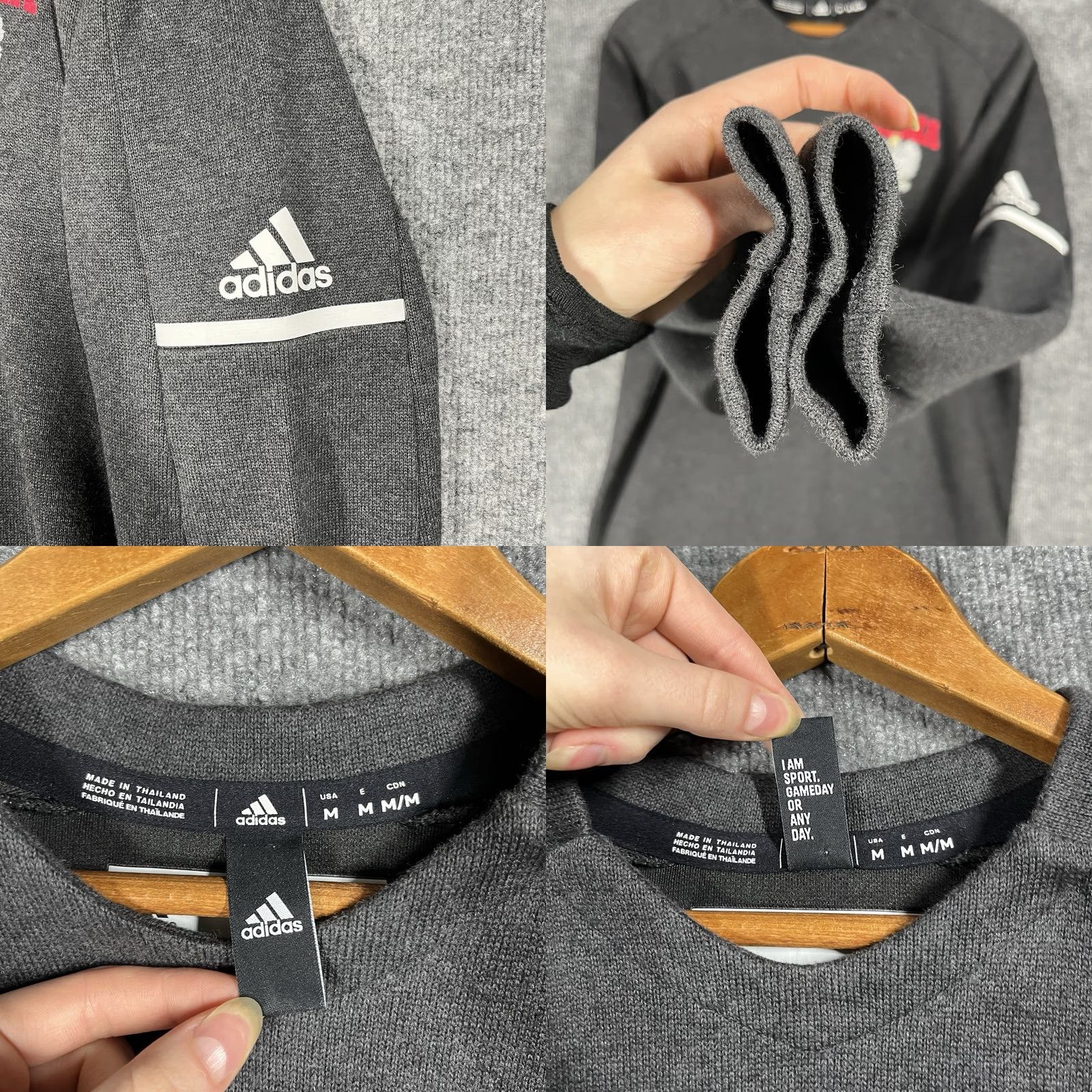 Adidas Adidas Poland Soccer Sweatshirt Mens Size M Gray 90s Classic Sports Shirt Pullover Size US M / EU 48-50 / 2 - 8 Thumbnail