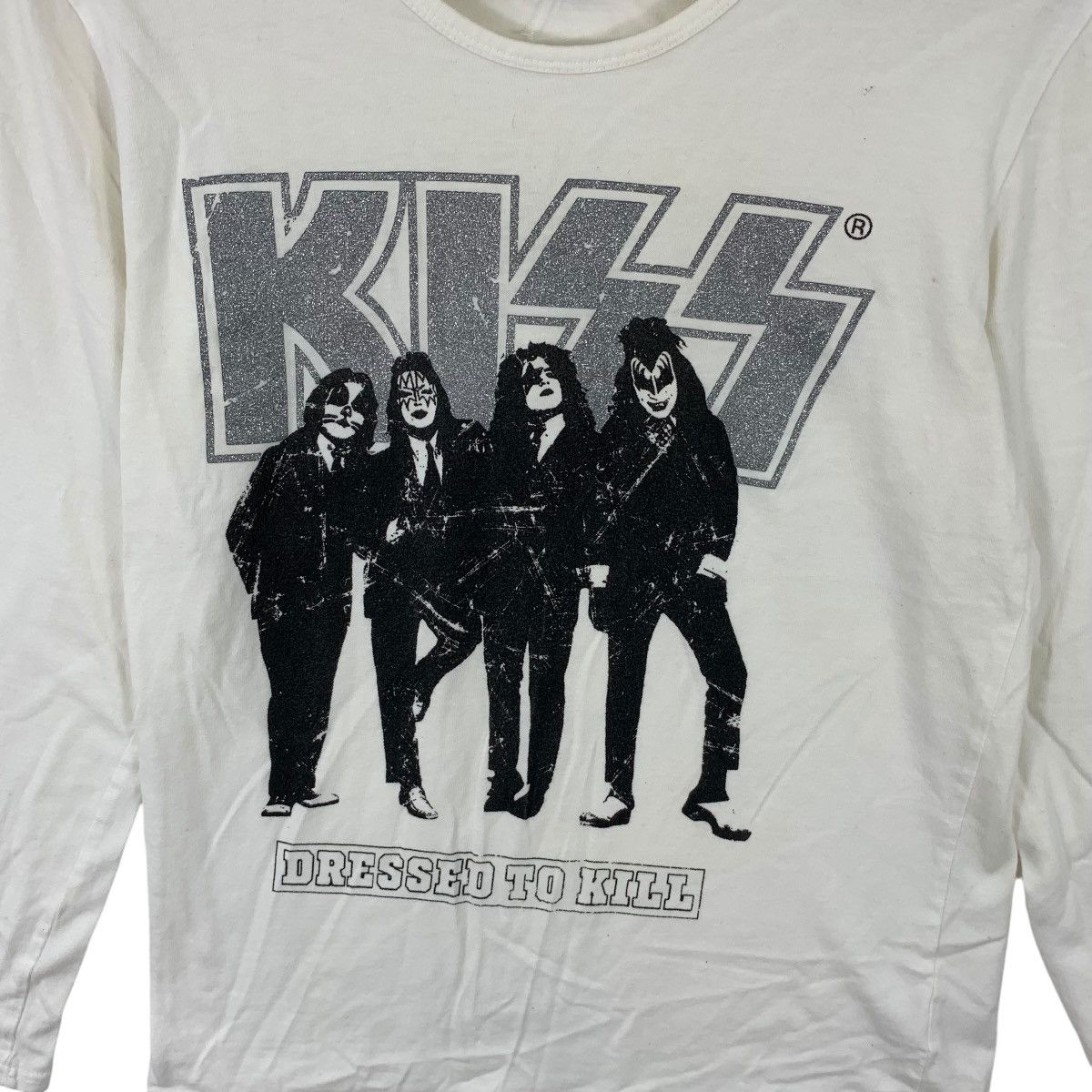 Band Tees KISS BAND Dressed To Kill Tour Promo Tee Shirt Top Size M / US 6-8 / IT 42-44 - 3 Thumbnail