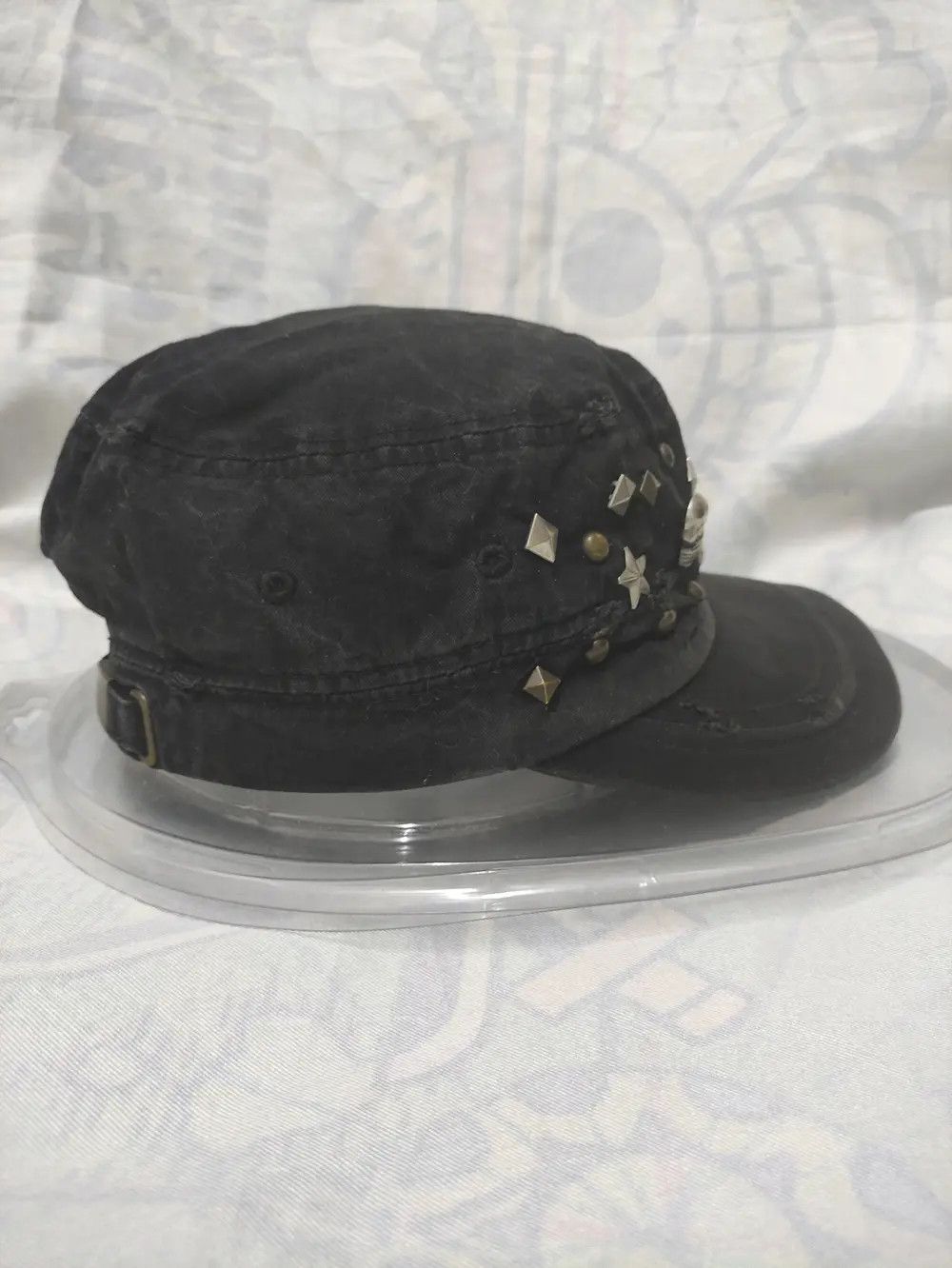 Japanese Brand PUNK SKULL RIVET ARMY CAP STYLE Size ONE SIZE - 5 Thumbnail