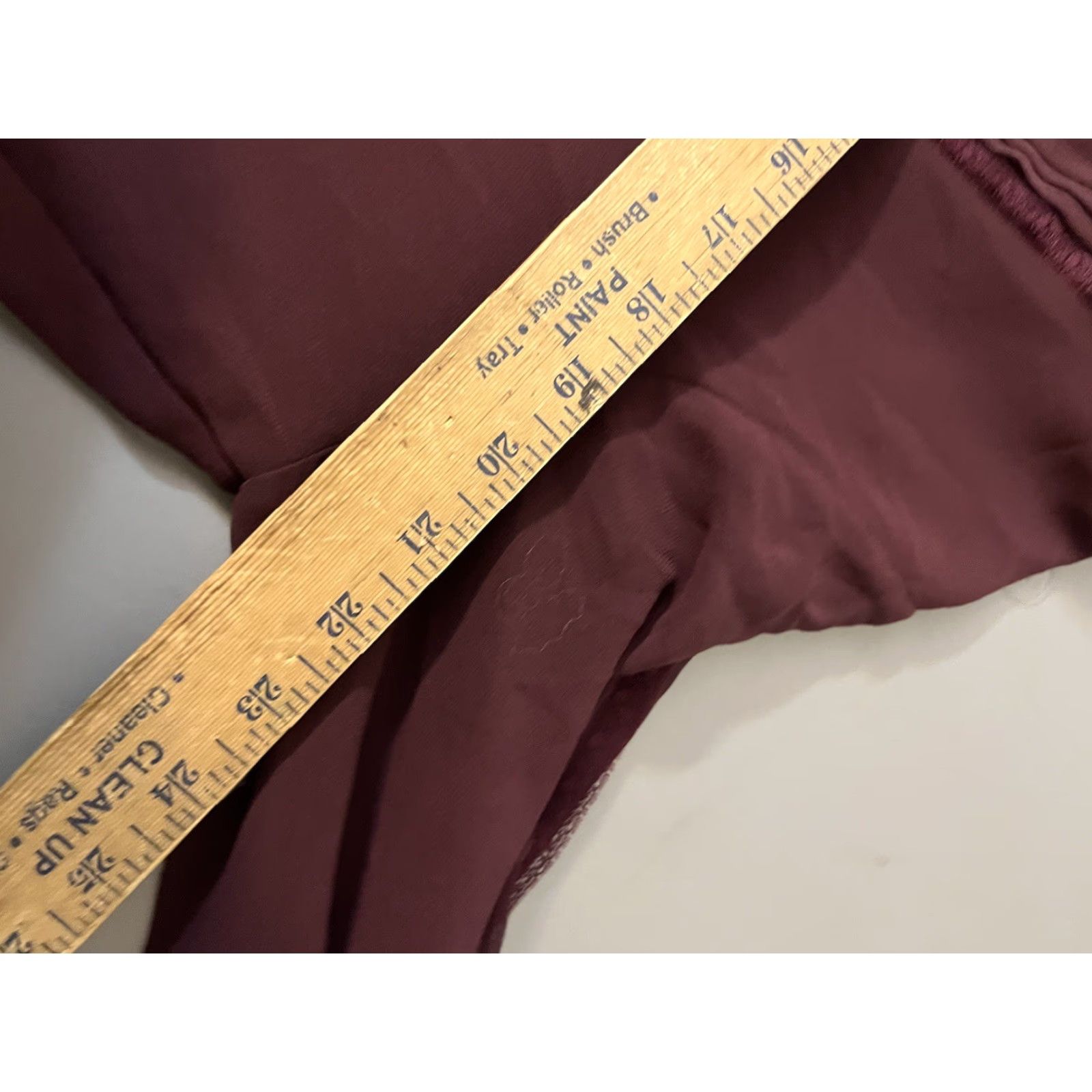 White House Black Market Womans White House Black Market Blouse 16 Maroon Long Sleeve Womens EUC WHBM Size XXL / US 16-18 / IT 52-54 - 5 Thumbnail