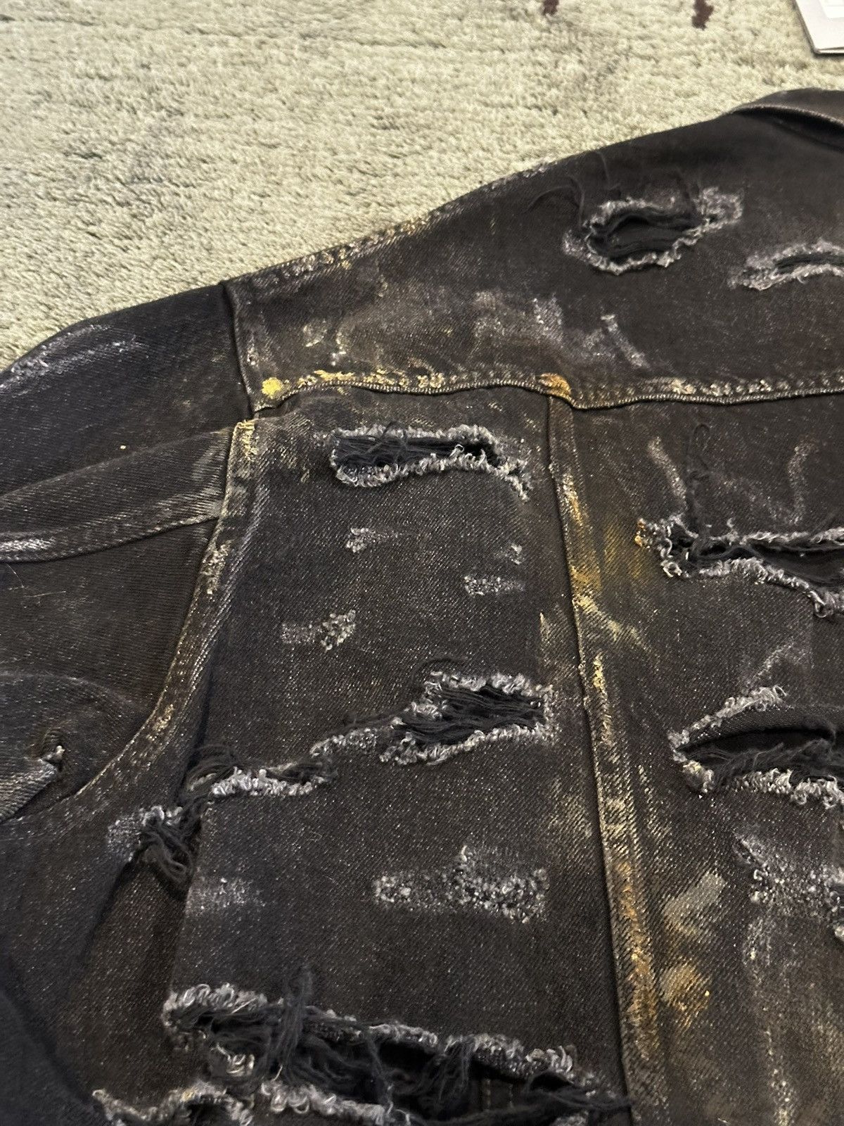 Balenciaga Balenciaga “Mud Show” Thrashed Oversized Black Denim jacket Size US XL / EU 56 / 4 - 25 Thumbnail