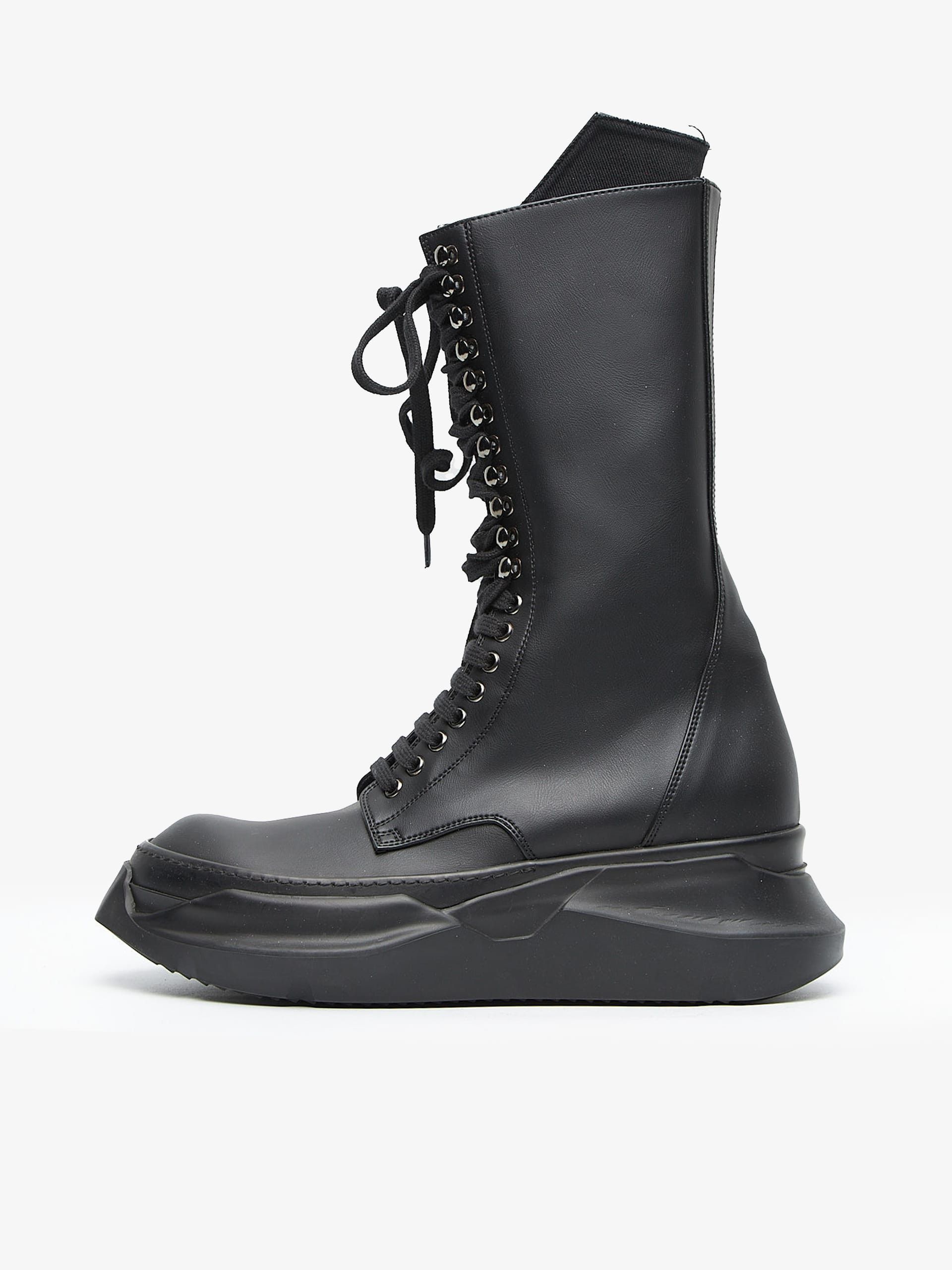 Rick Owens Drkshdw Rick Owens Drkshdw Army Abstract Boots Black