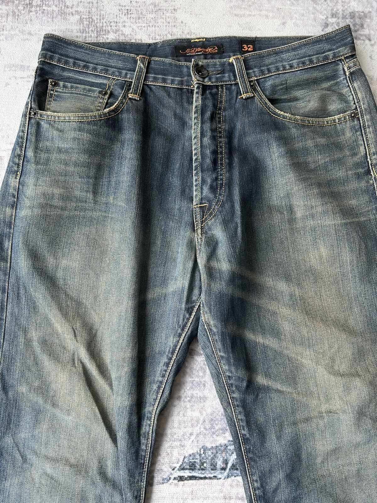 Ed Hardy Ed Hardy Big Spellout Denim Size US 34 / EU 50 - 9 Thumbnail