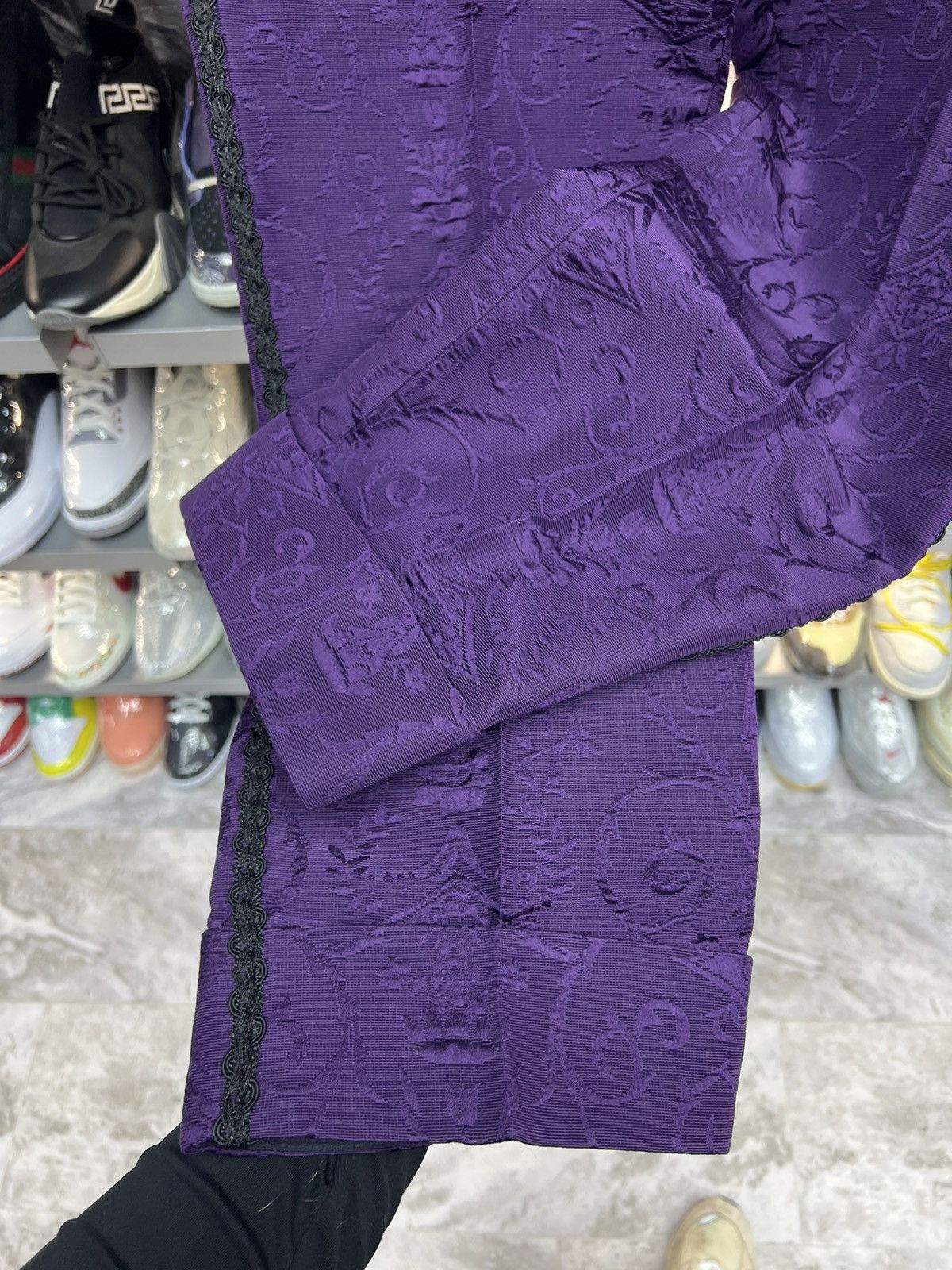 Gucci Gucci Purple Crystal Suit Set Size 34S - 14 Thumbnail