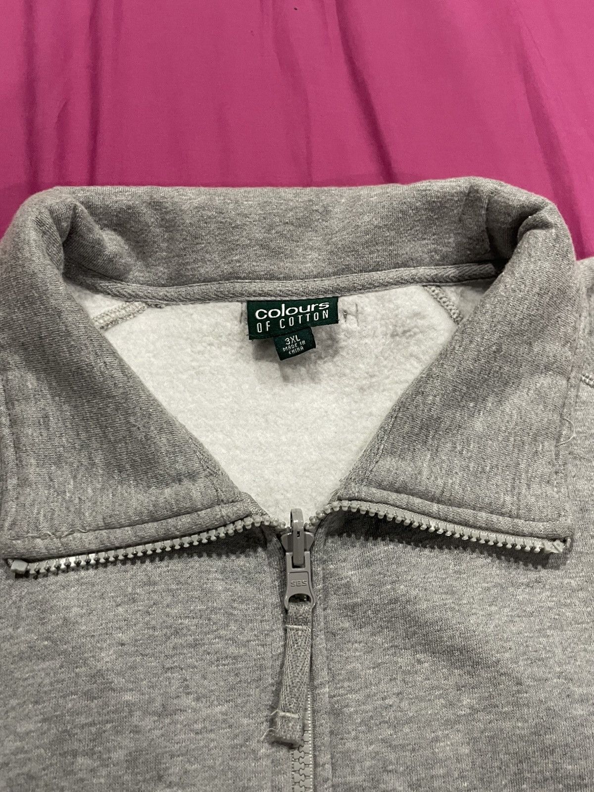 Vintage Baggy 3XL Zip up Jumper Size US XXL / EU 58 / 5 - 4 Thumbnail